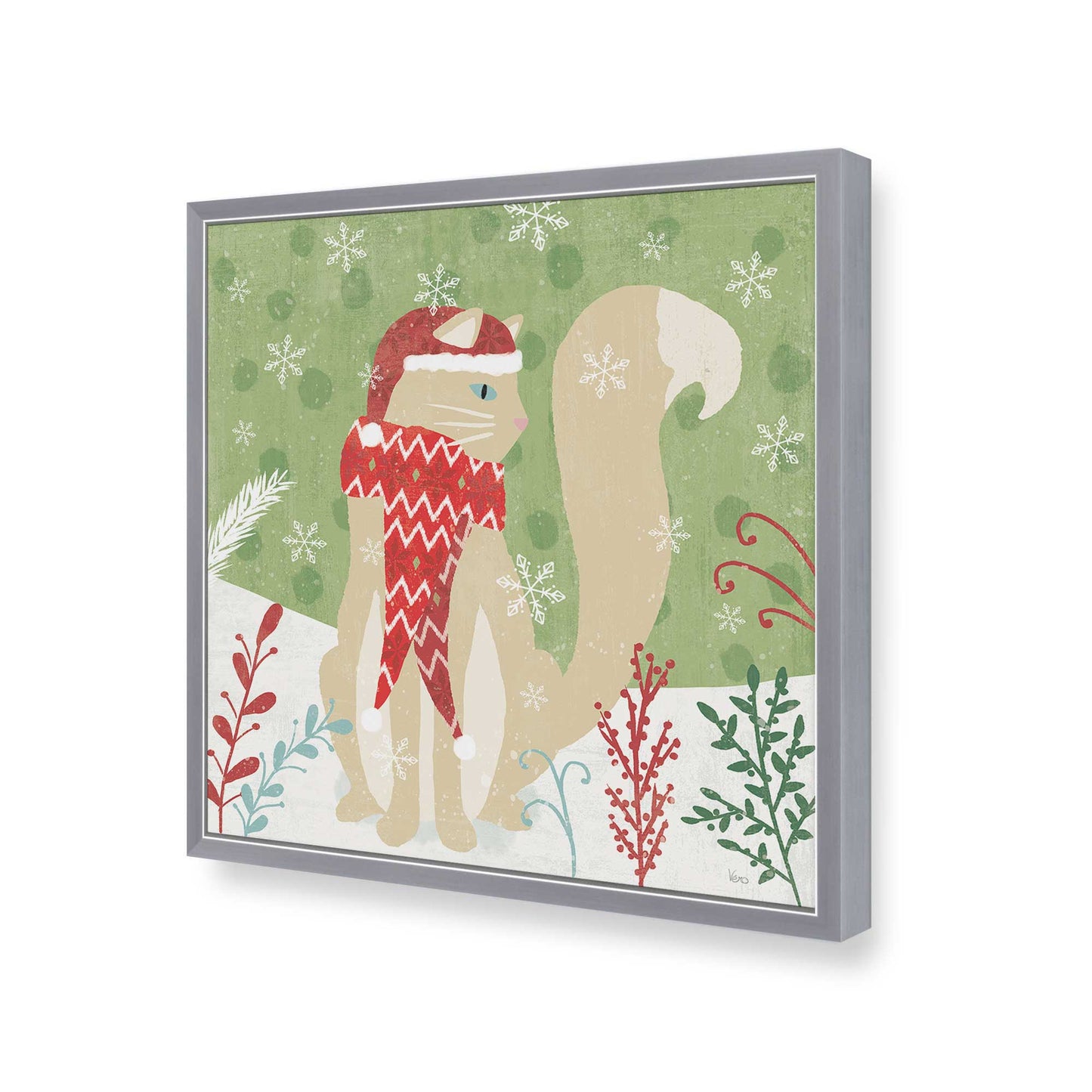 [Color:Polished Chrome], Picture of art in a Polished Chrome frame of the corner