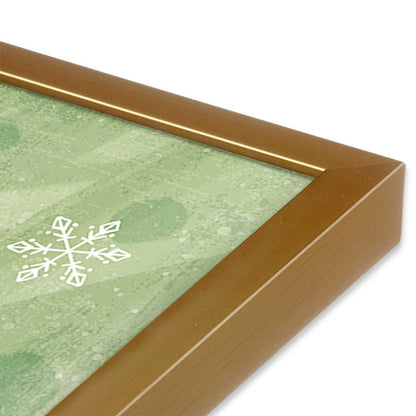 [Color:Polished Gold], Picture of art in a Polished Gold frame at an angle