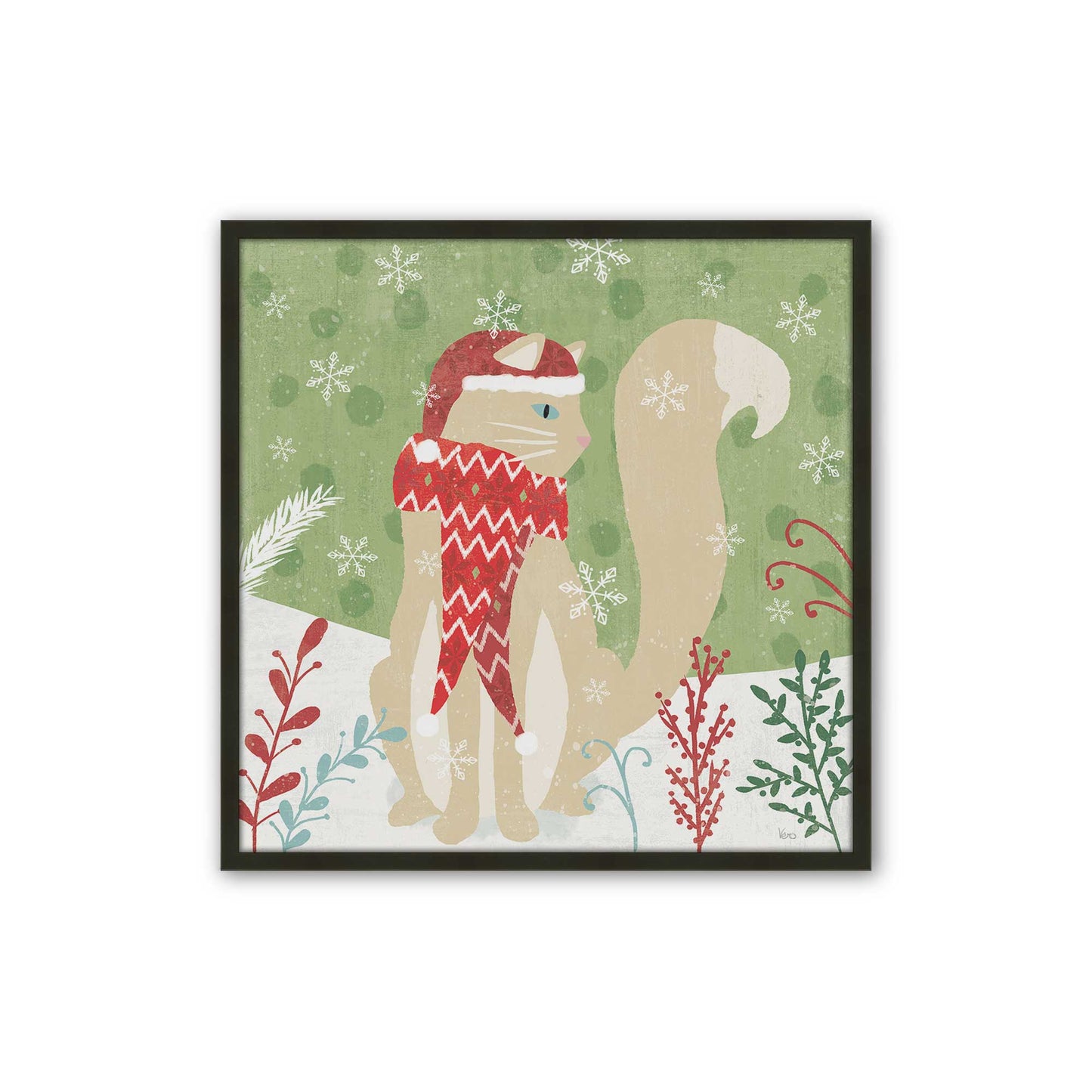 [Color:Satin Black], Picture of art in a Satin Black frame