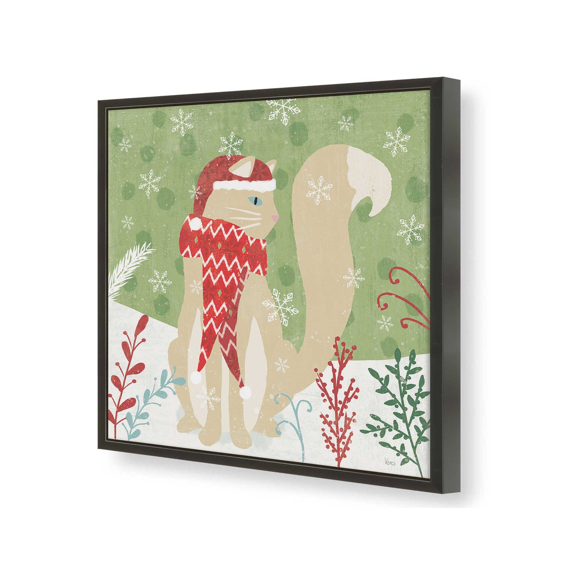 [Color:Satin Black], Picture of art in a Satin Black frame of the corner