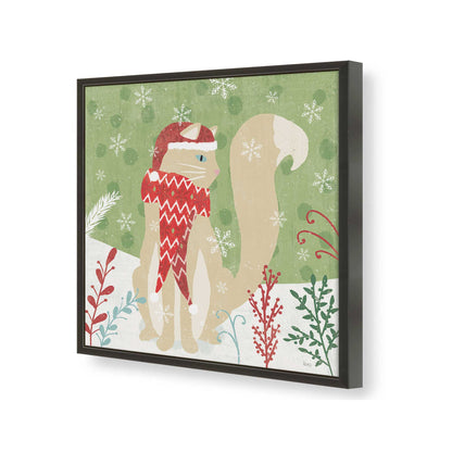 [Color:Satin Black], Picture of art in a Satin Black frame of the corner