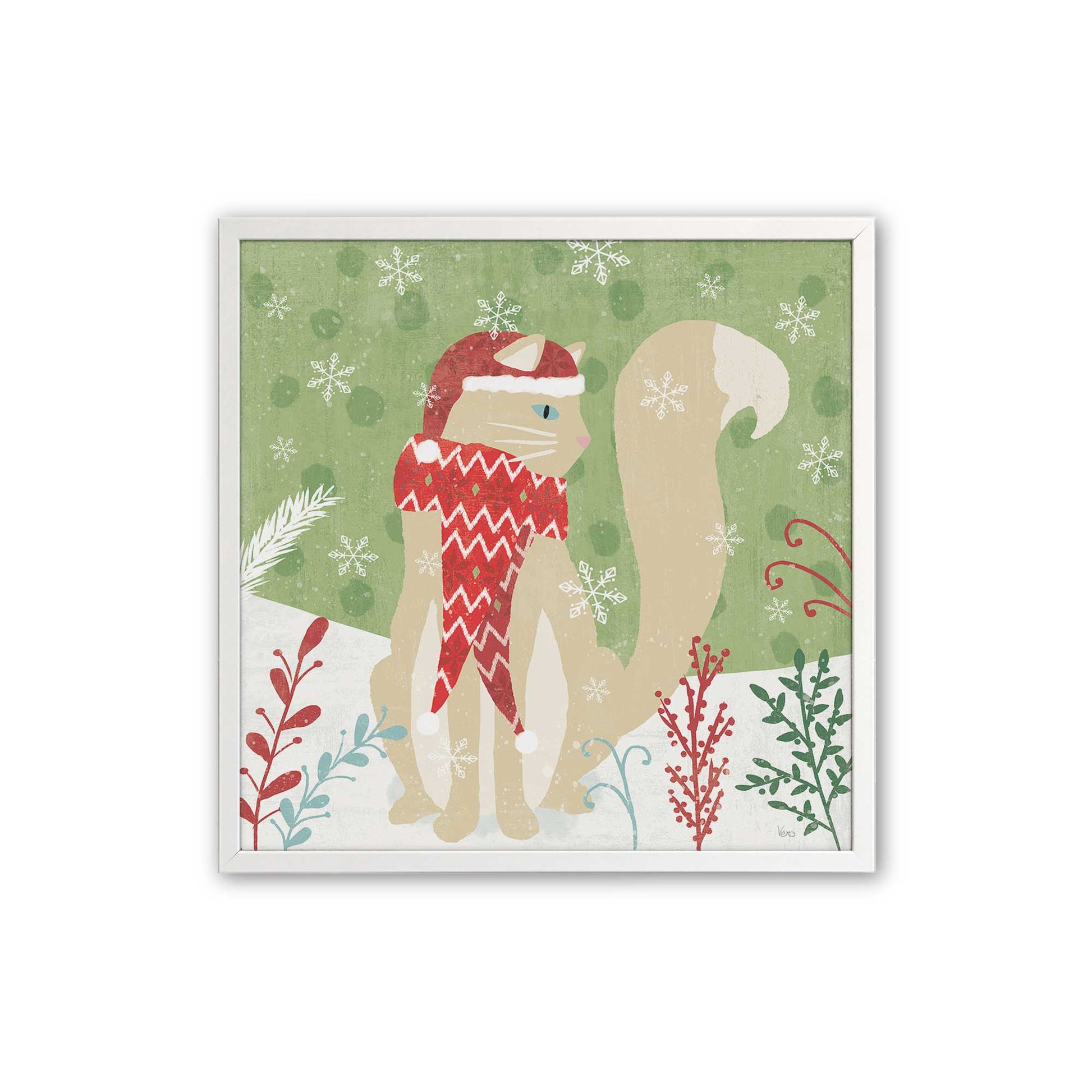 [Color:Opaque White], Picture of art in an Opaque White frame