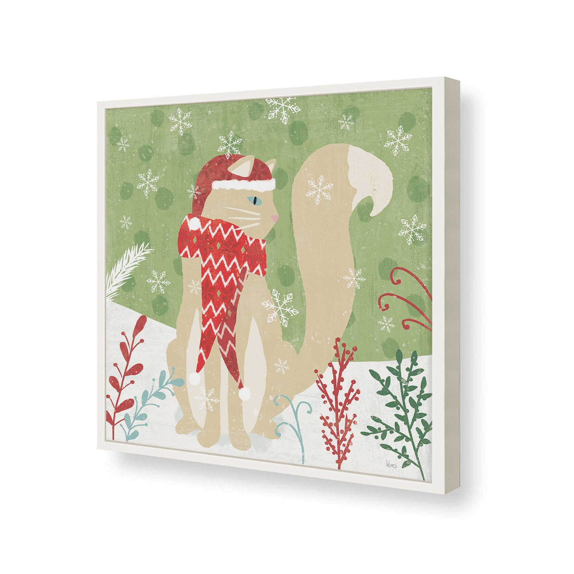 [Color:Opaque White], Picture of art in a Opaque White frame of the corner