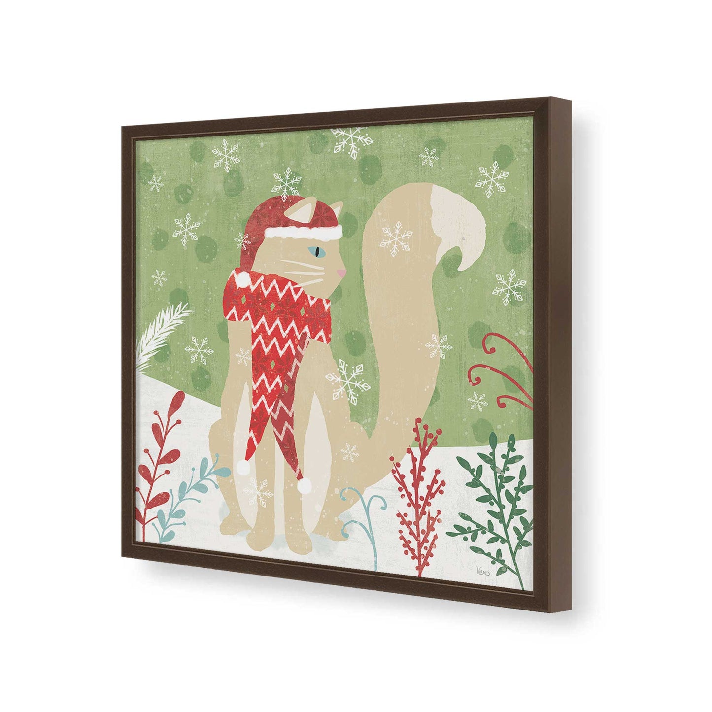 [Color:Espresso], Picture of art in a Espresso frame of the corner