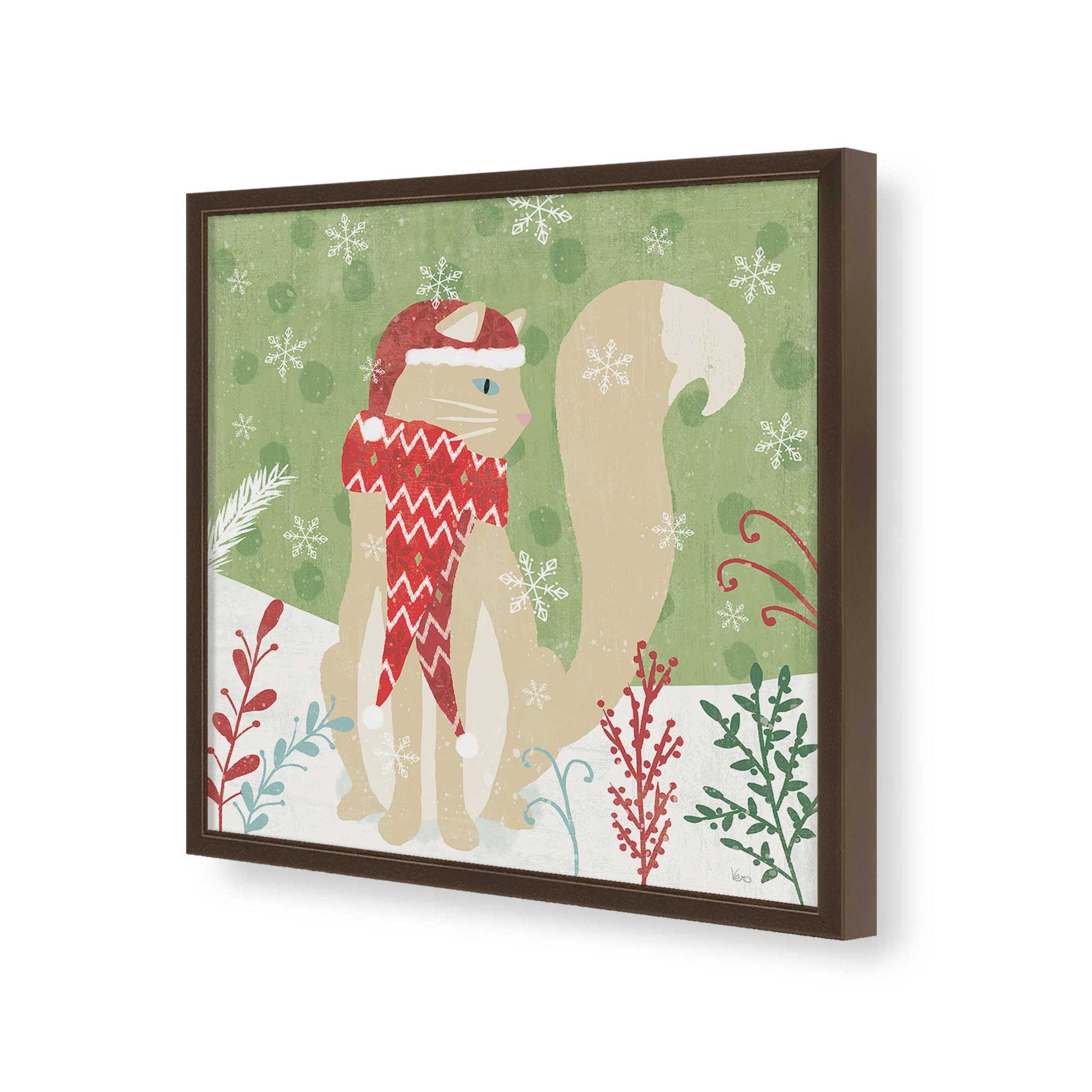 [Color:Espresso], Picture of art in a Espresso frame of the corner