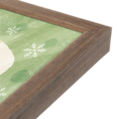 [Color:Walnut], Picture of art in a Walnut frame at an angle