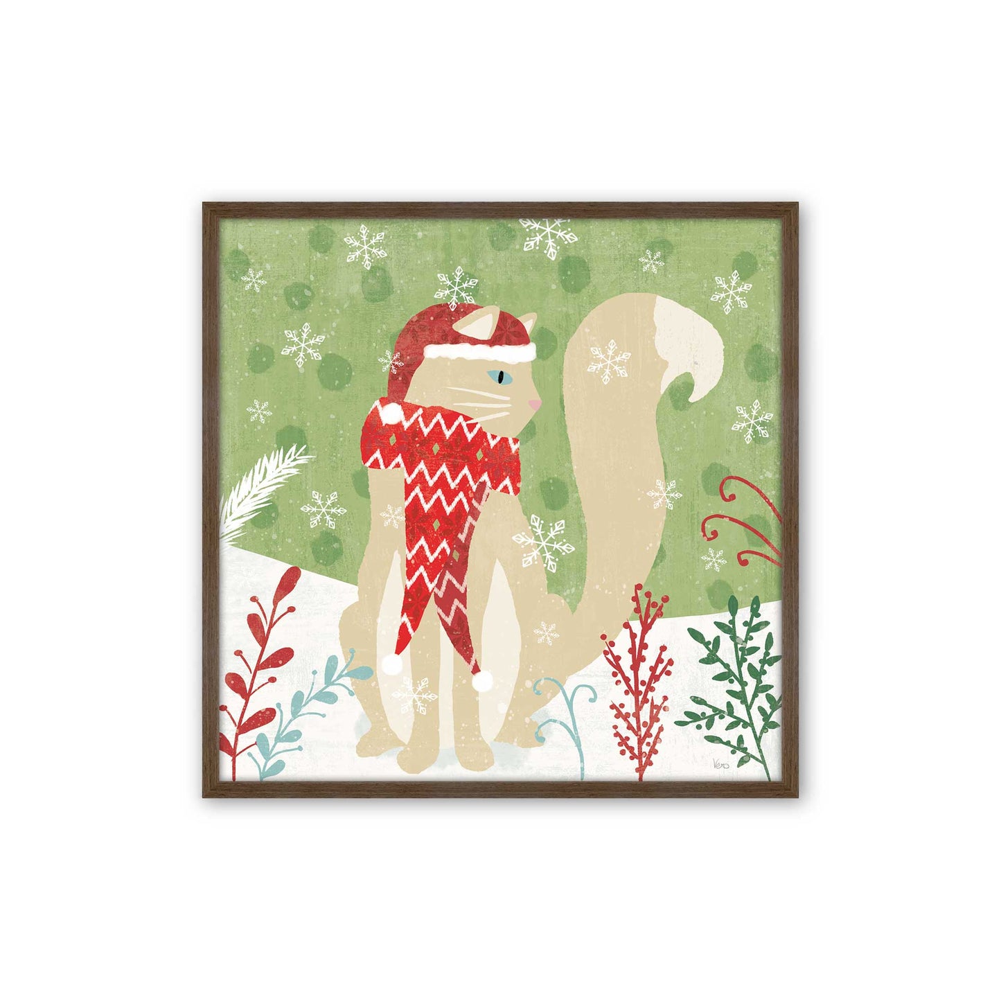 [Color:Walnut], Picture of art in a Walnut frame