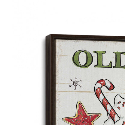 [Color:Espresso], Picture of art in a Espresso frame at an angle