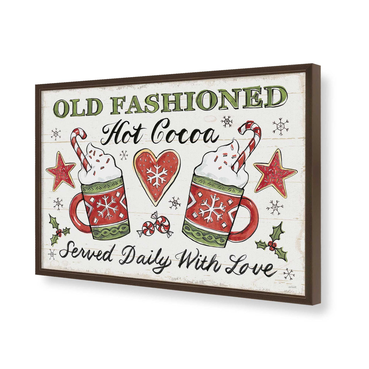 [Color:Belvinder Brown], Picture of art in a Belvinder Brown frame of the corner