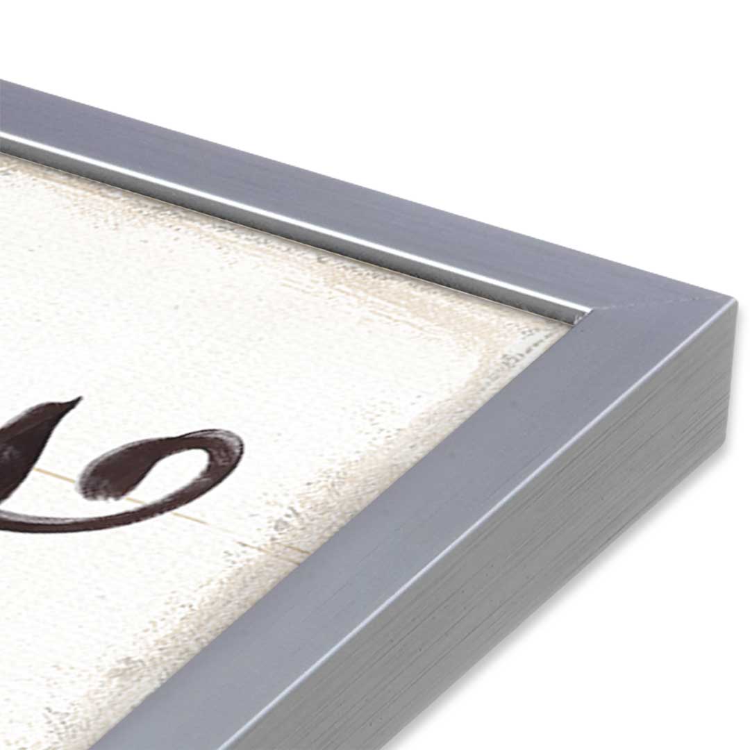 [Color:Polished Chrome], Picture of art in a Polished Chrome frame at an angle