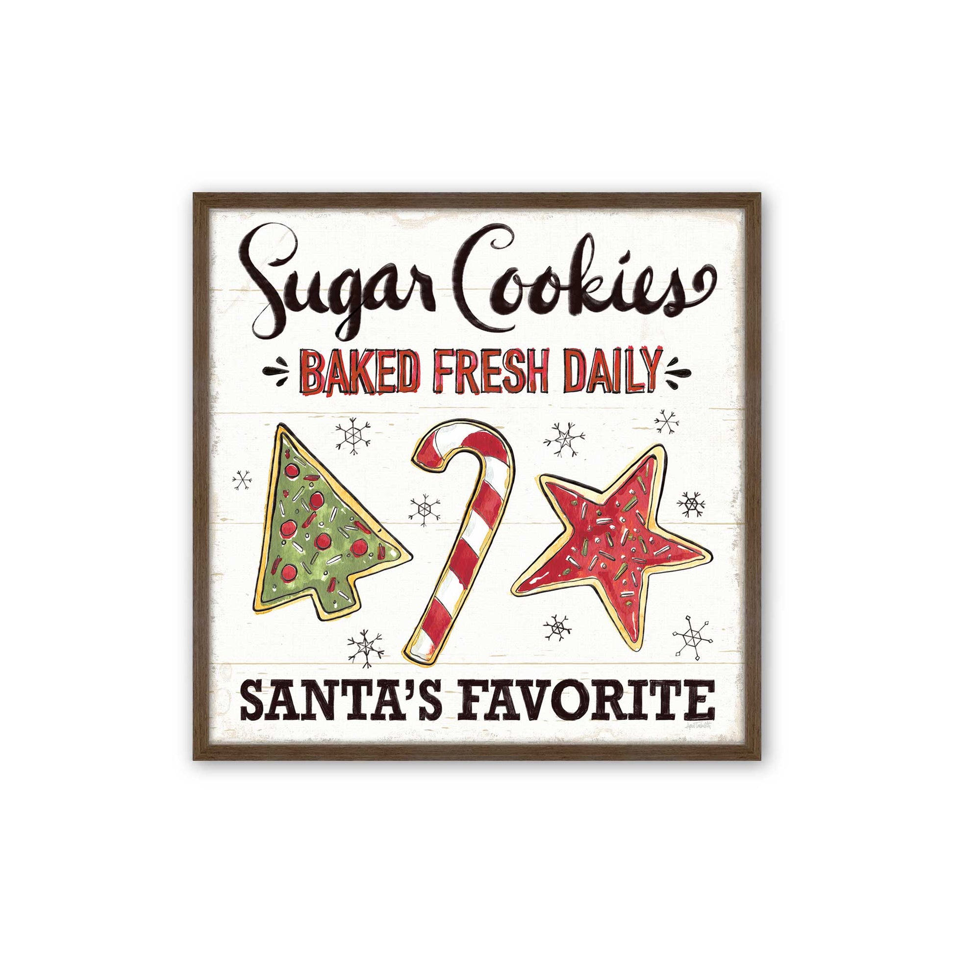 [Color:Walnut], Picture of art in a Walnut frame