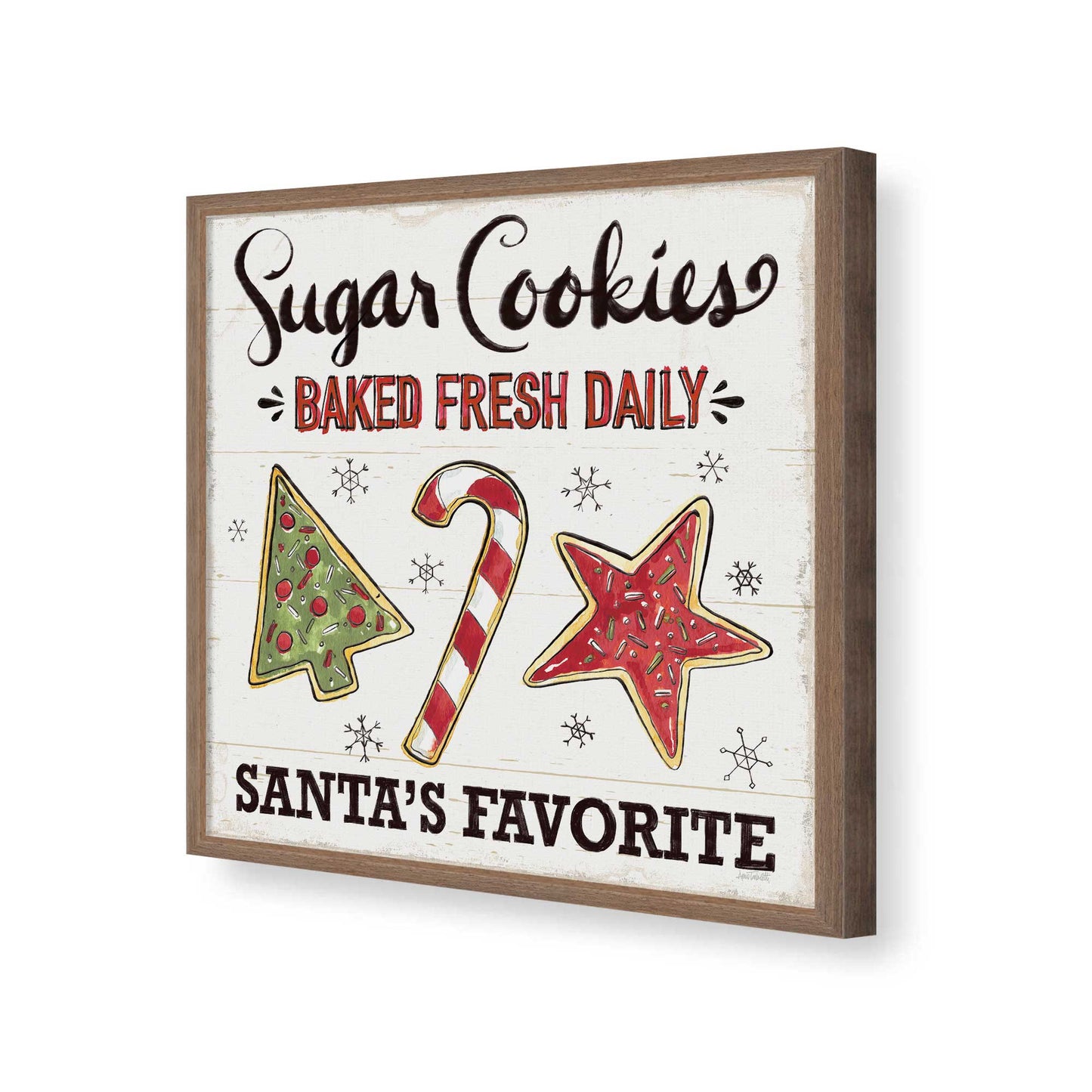 [Color:Walnut], Picture of art in a Walnut frame of the corner