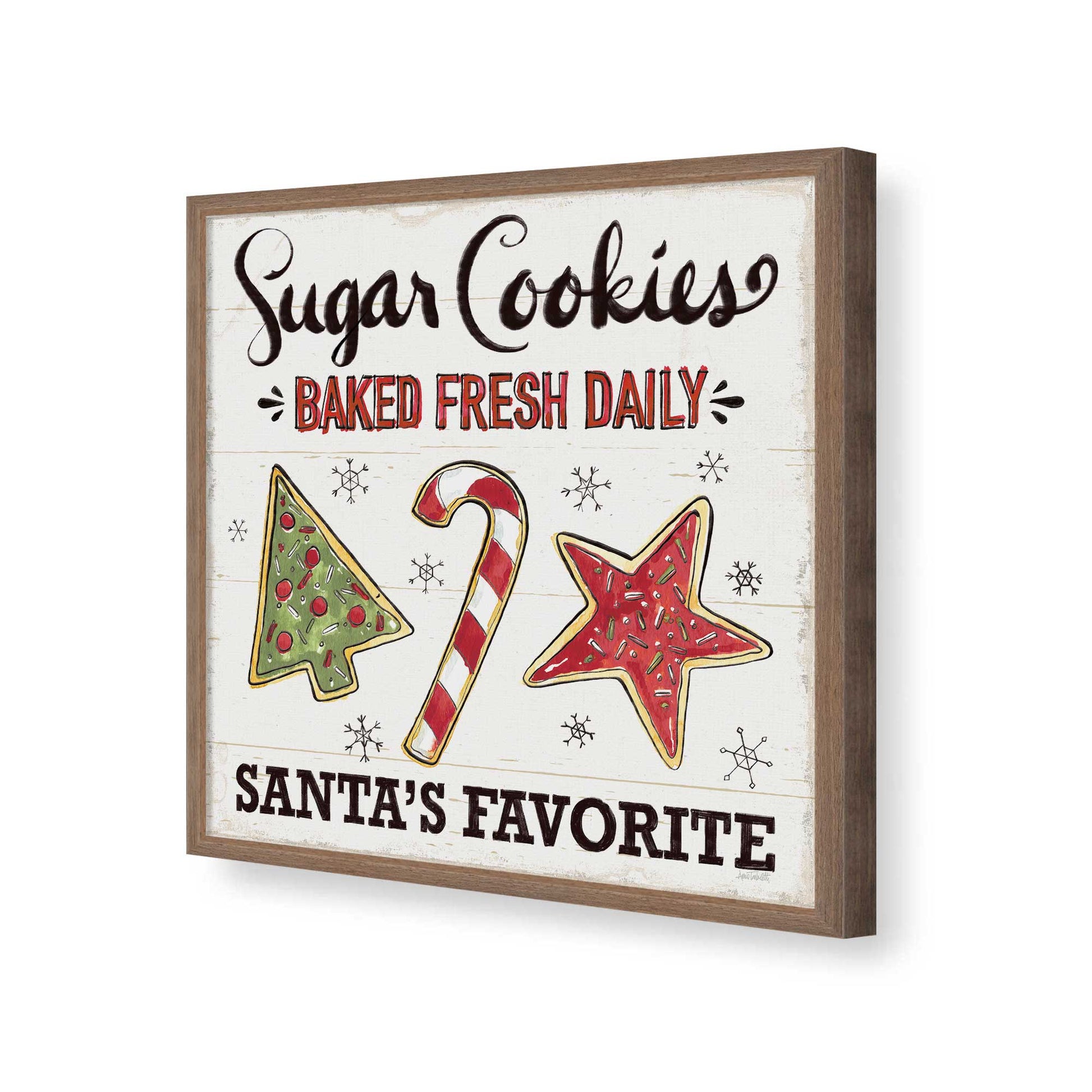 [Color:Walnut], Picture of art in a Walnut frame of the corner