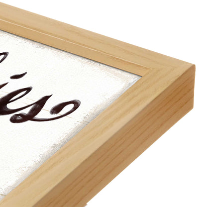 [Color:Espresso], Picture of art in a Espresso frame at an angle