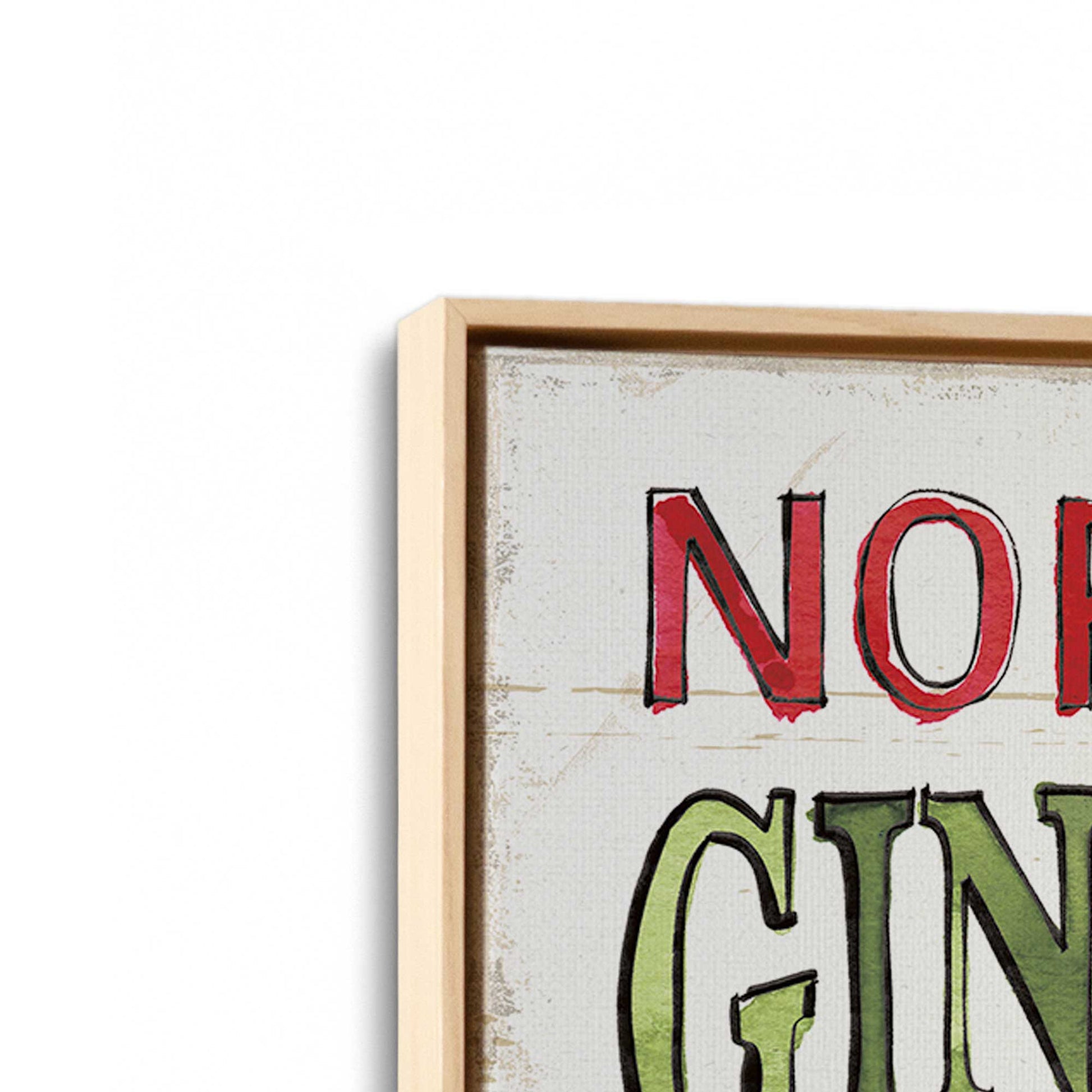 [Color:American Maple], Picture of art in a American Maple frame at an angle