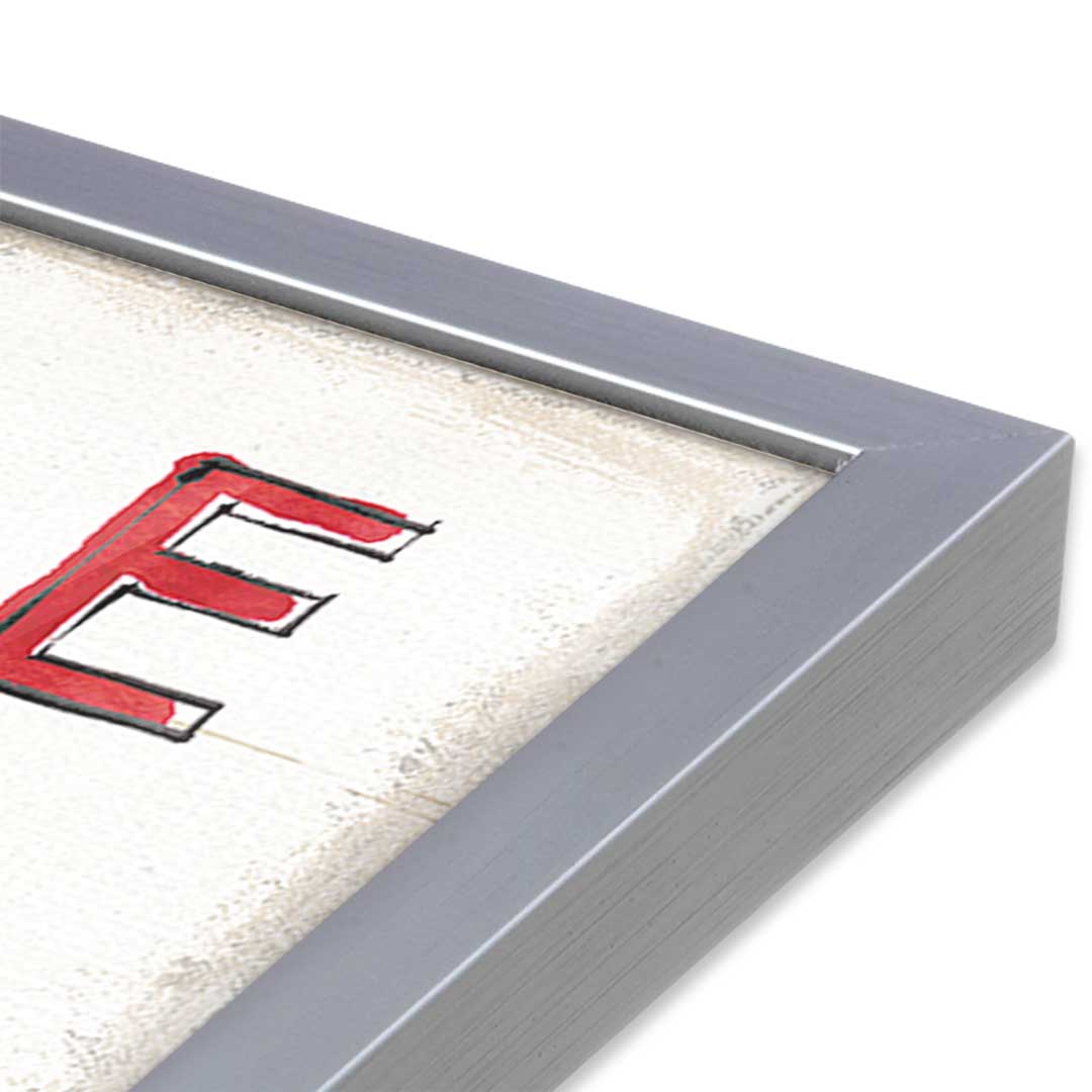 [Color:Polished Chrome], Picture of art in a Polished Chrome frame at an angle