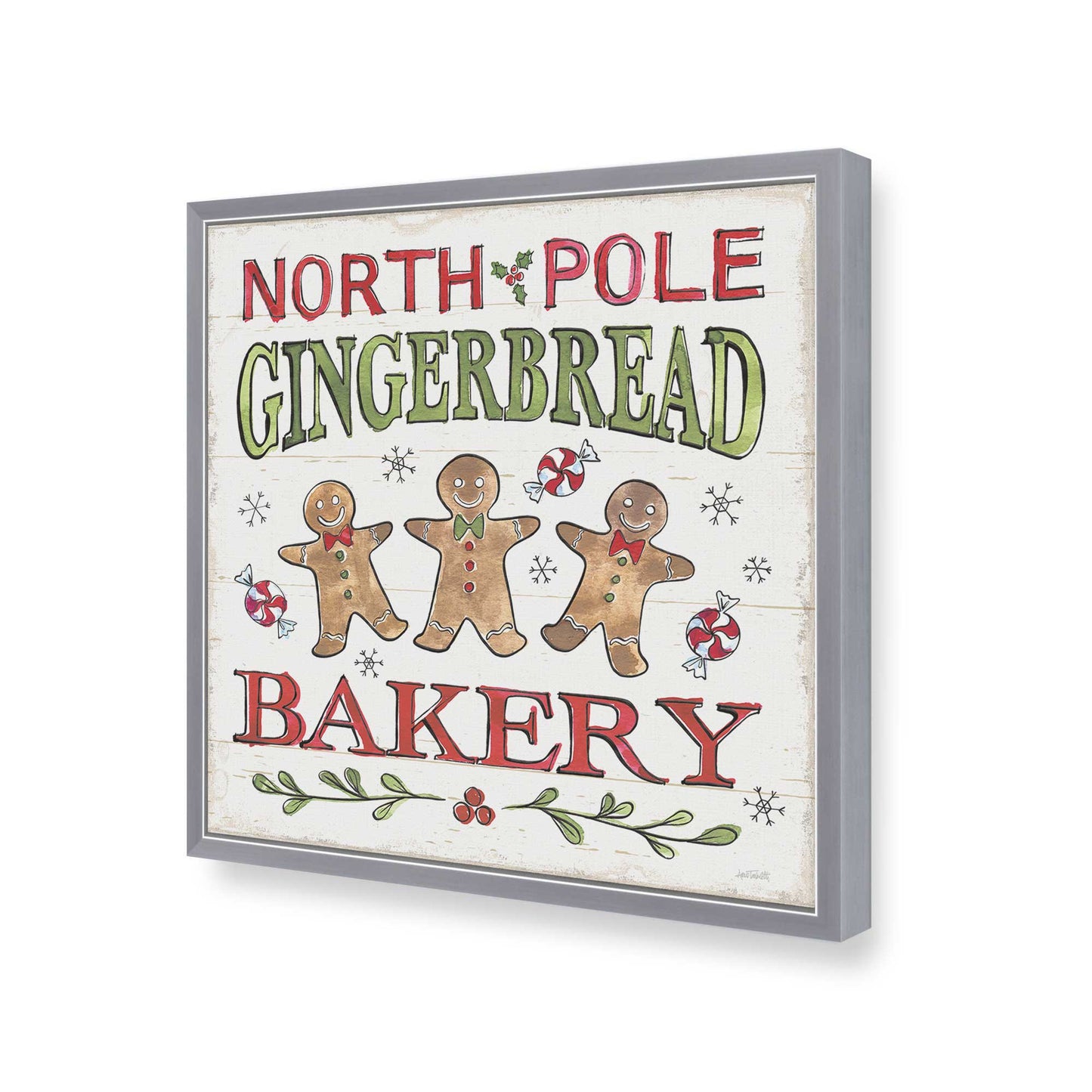 [Color:Polished Chrome], Picture of art in a Polished Chrome frame of the corner