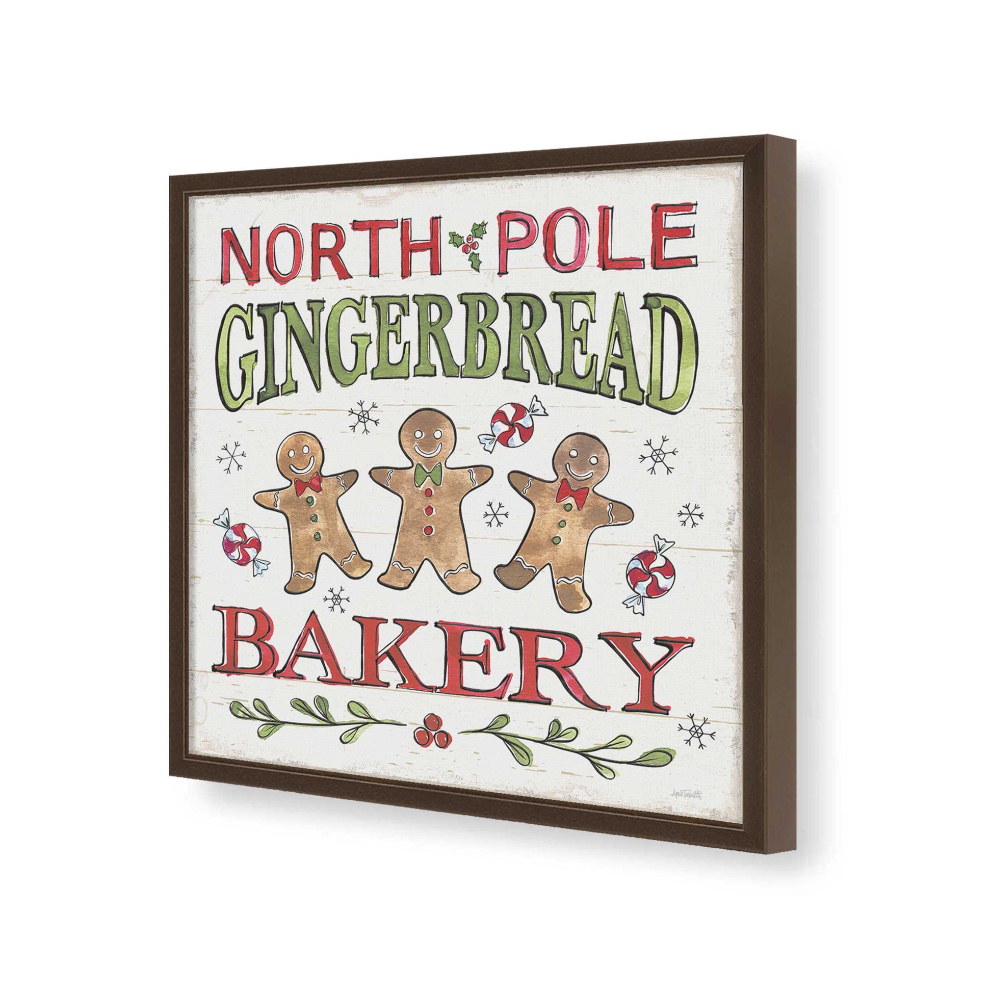 [Color:Espresso], Picture of art in a Espresso frame of the corner