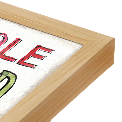 [Color:Espresso], Picture of art in a Espresso frame at an angle