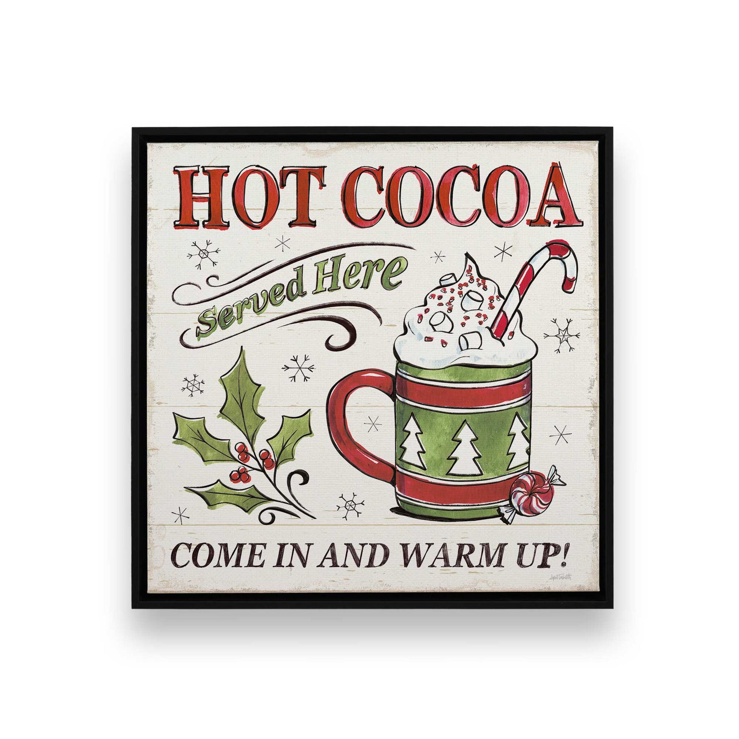 [Color:Satin Black], Picture of art in a Satin Black frame