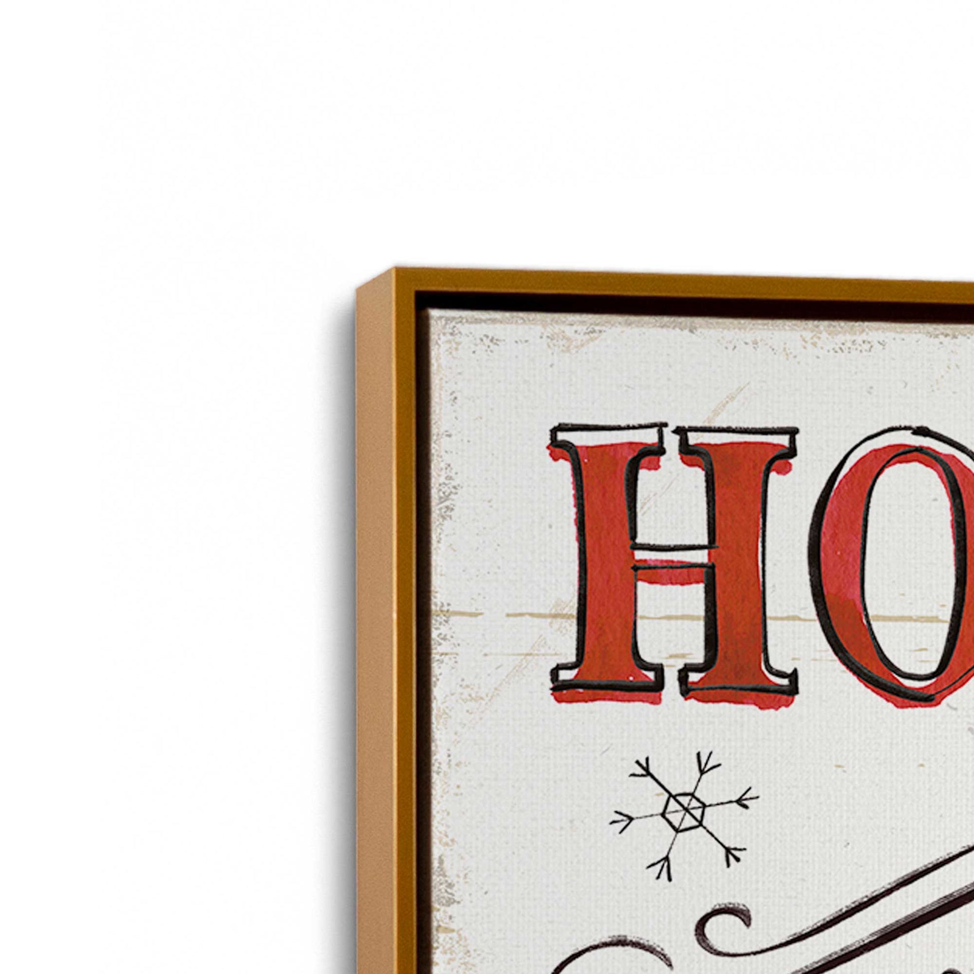 [Color:Polished Gold], Picture of art in a Polished Gold frame at an angle