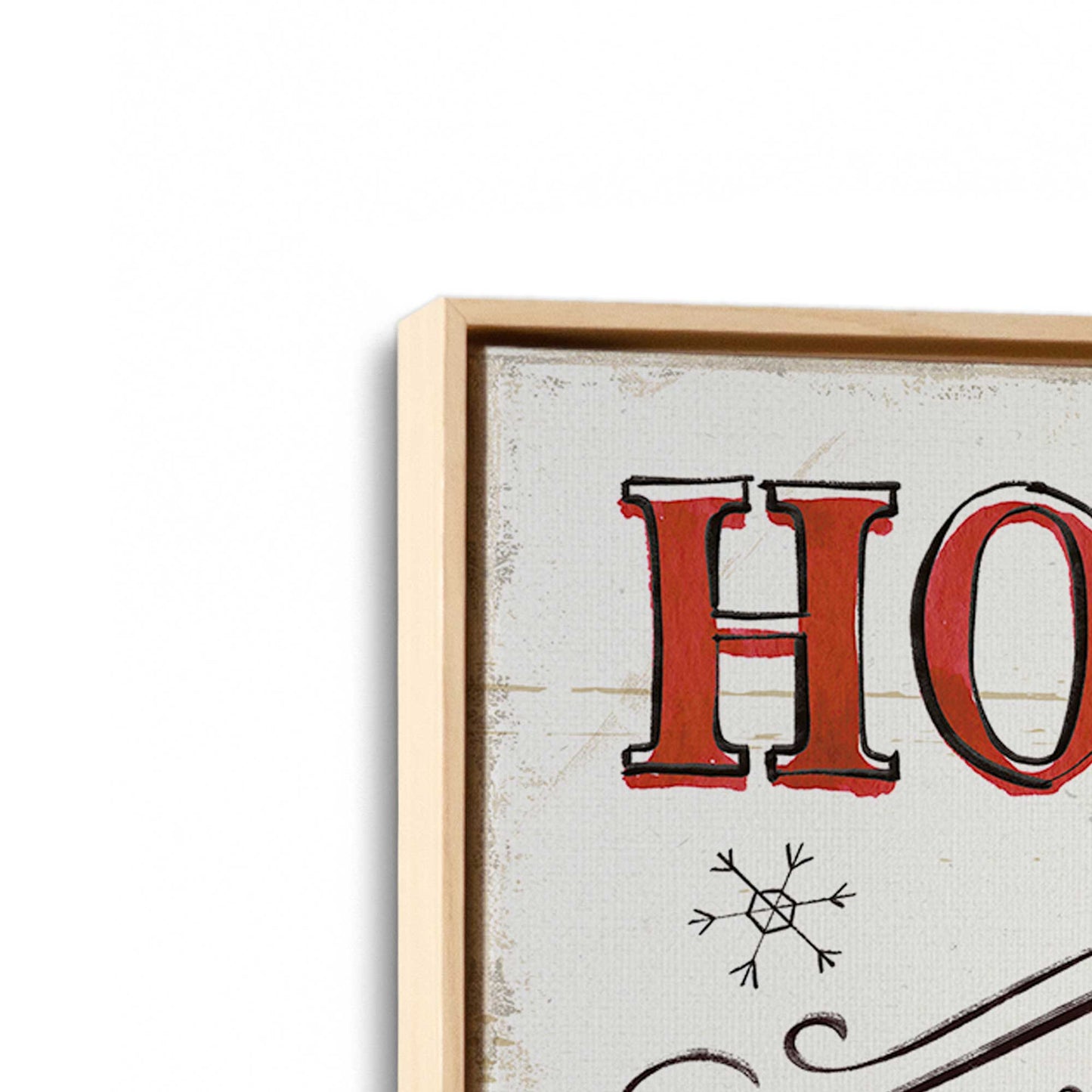 [Color:American Maple], Picture of art in a American Maple frame at an angle