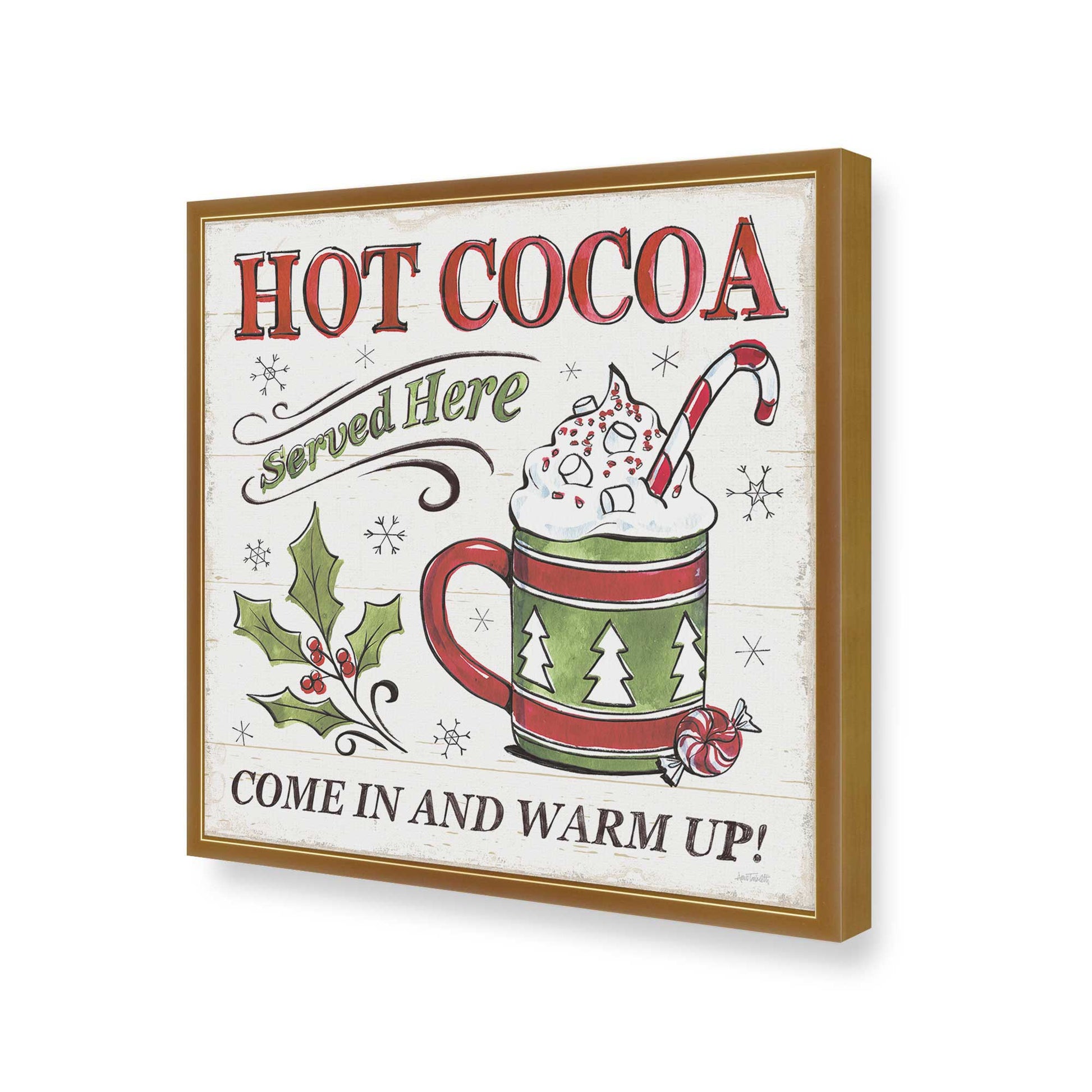 [Color:Polished Gold], Picture of art in a Polished Gold frame of the corner