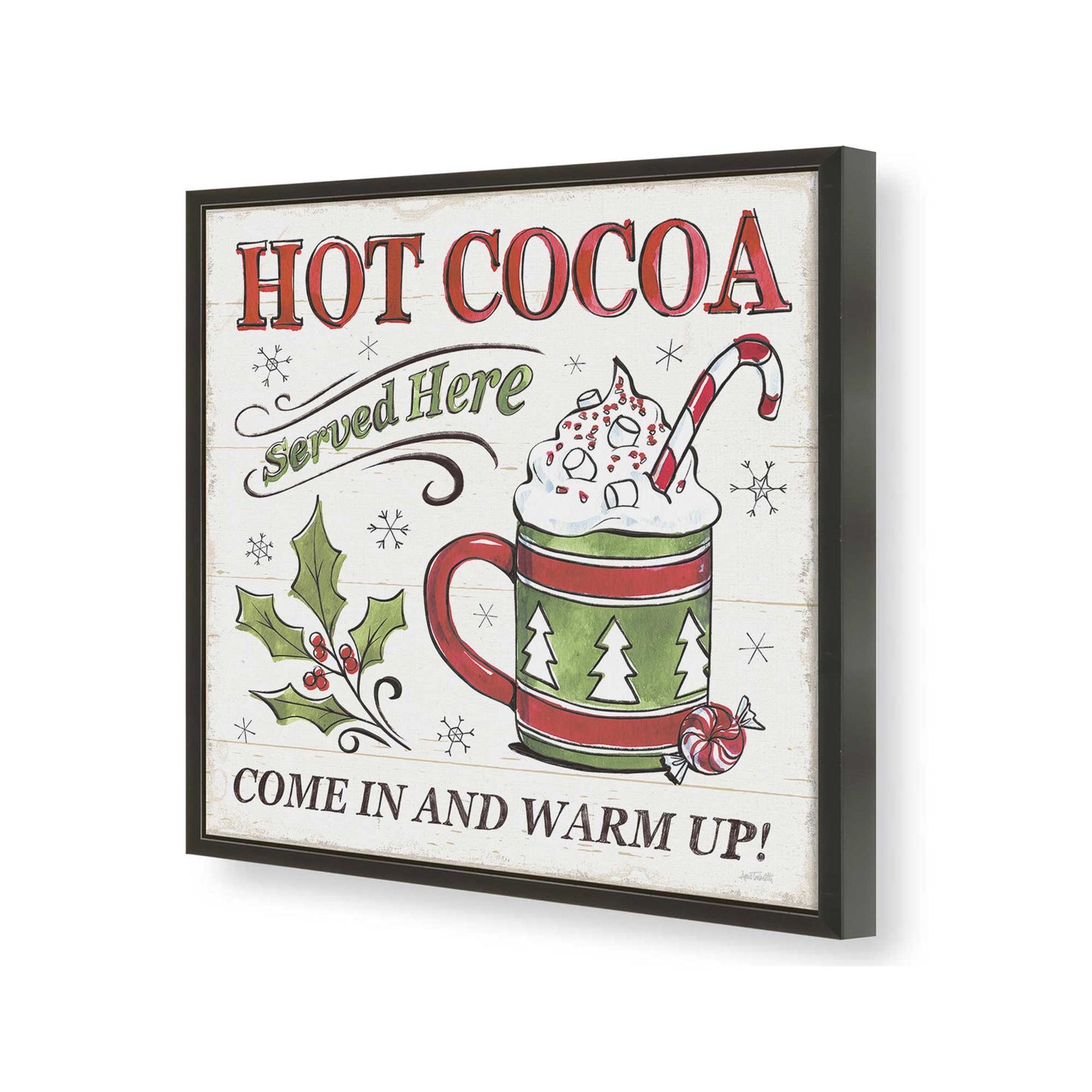 [Color:Satin Black], Picture of art in a Satin Black frame of the corner