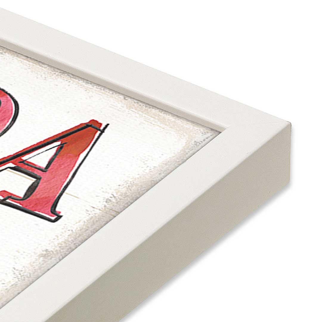 [Color:Opaque White], Picture of art in a Opaque White frame at an angle