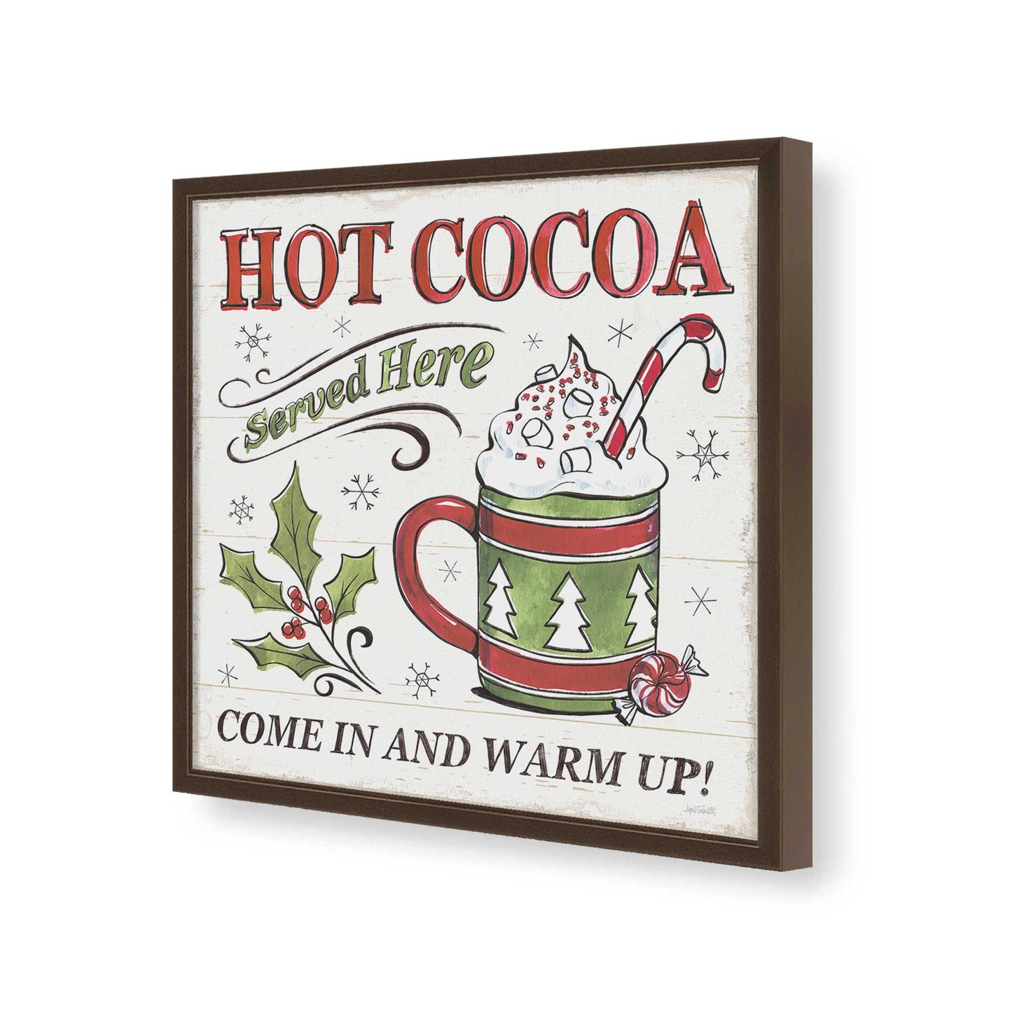 [Color:Espresso], Picture of art in a Espresso frame of the corner