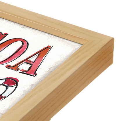 [Color:Espresso], Picture of art in a Espresso frame at an angle