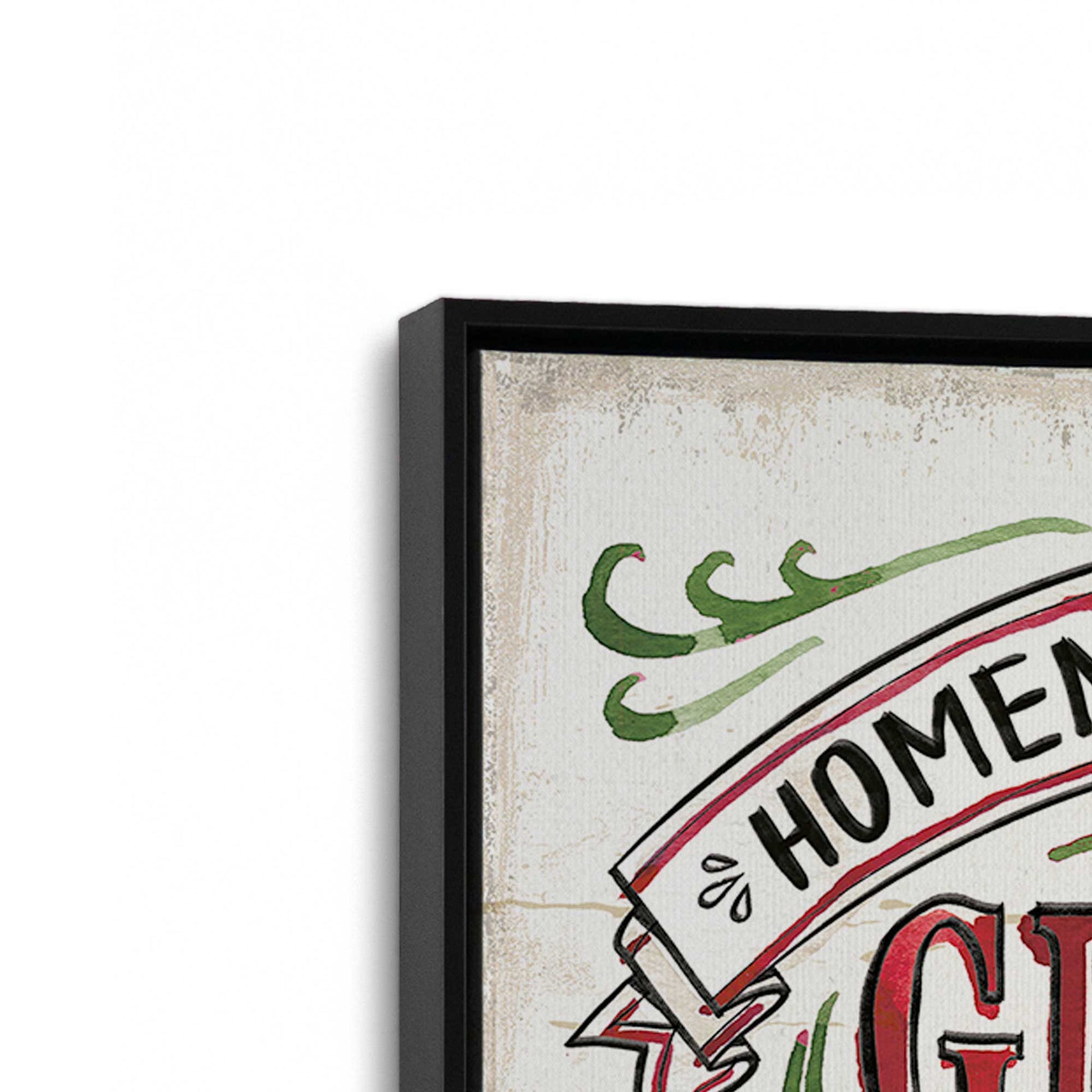 [Color:Satin Black], Picture of art in a Satin Black frame at an angle