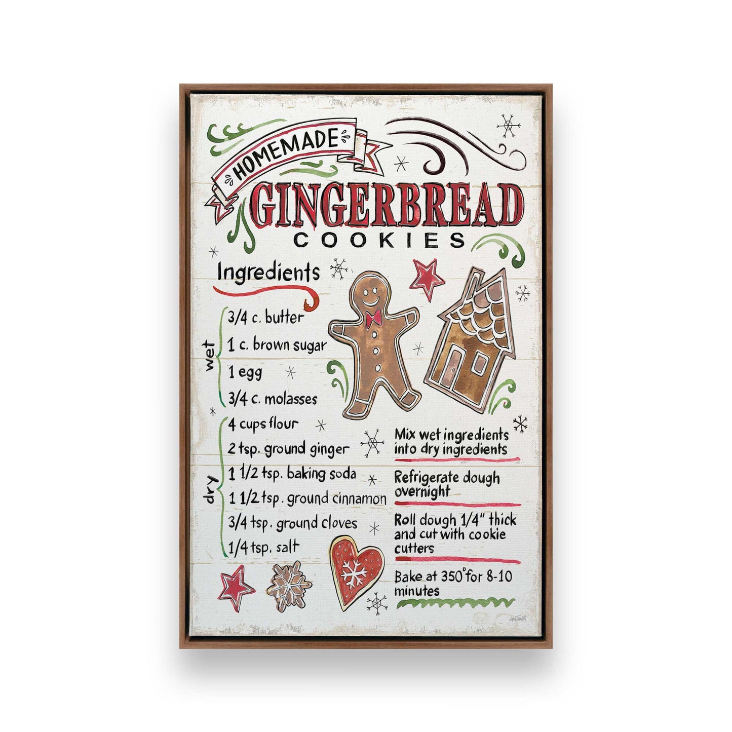 [Color:Walnut], Picture of art in a Walnut frame