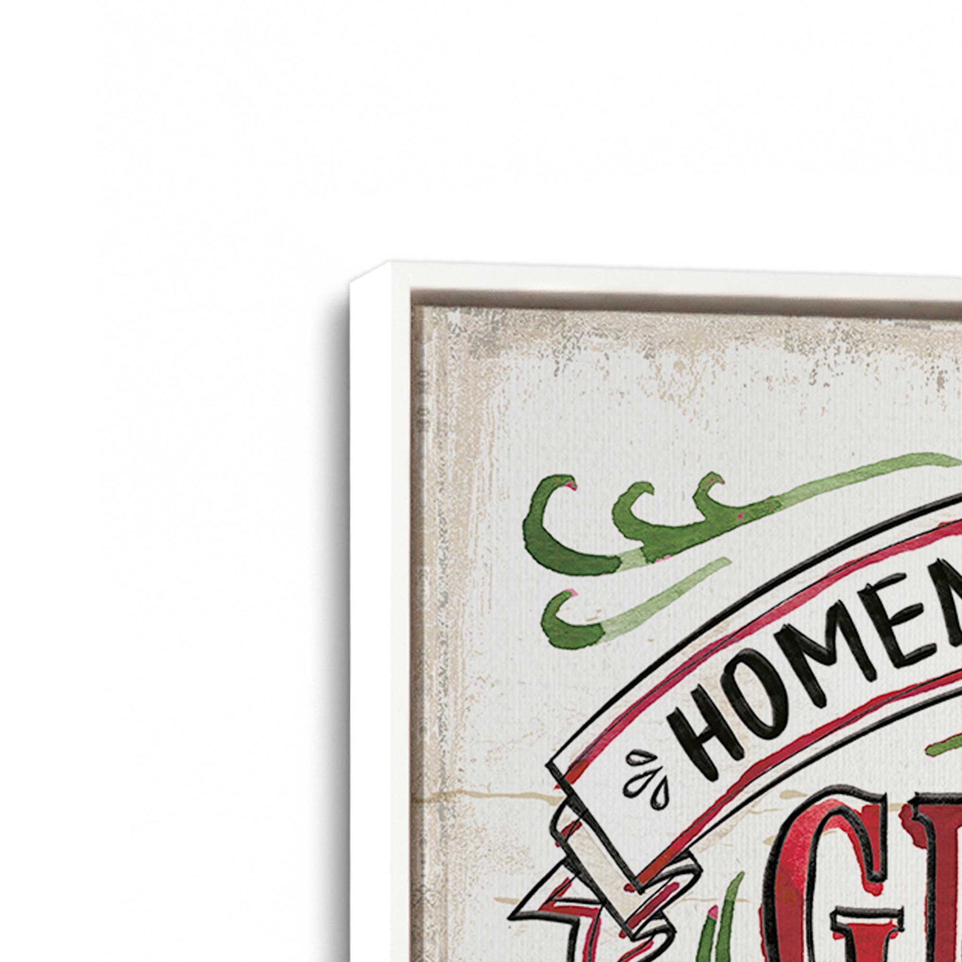 [Color:Opaque White], Picture of art in a White frame at an angle