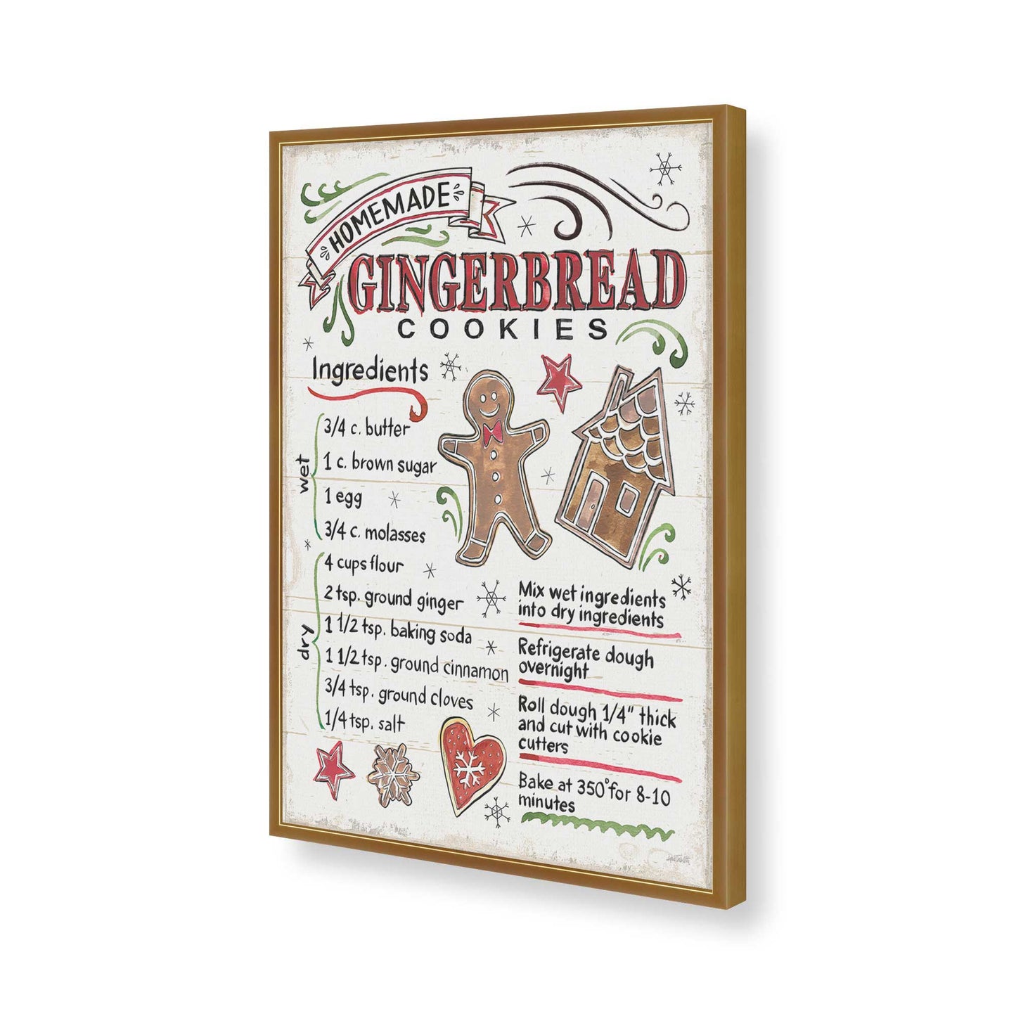 [Color:Polished Gold], Picture of art in a Polished Gold frame of the corner