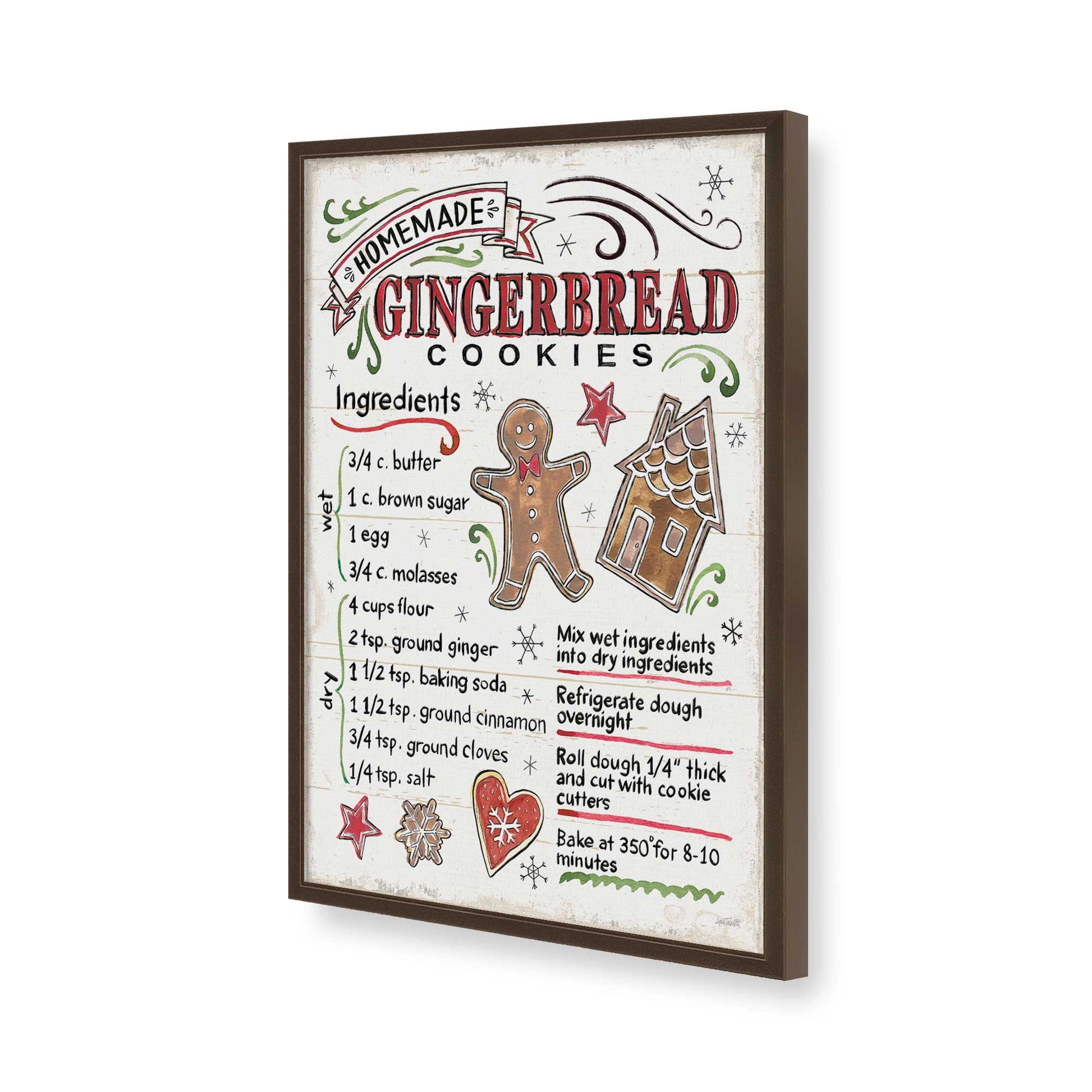 [Color:Brown], Picture of art in a Brown frame of the corner