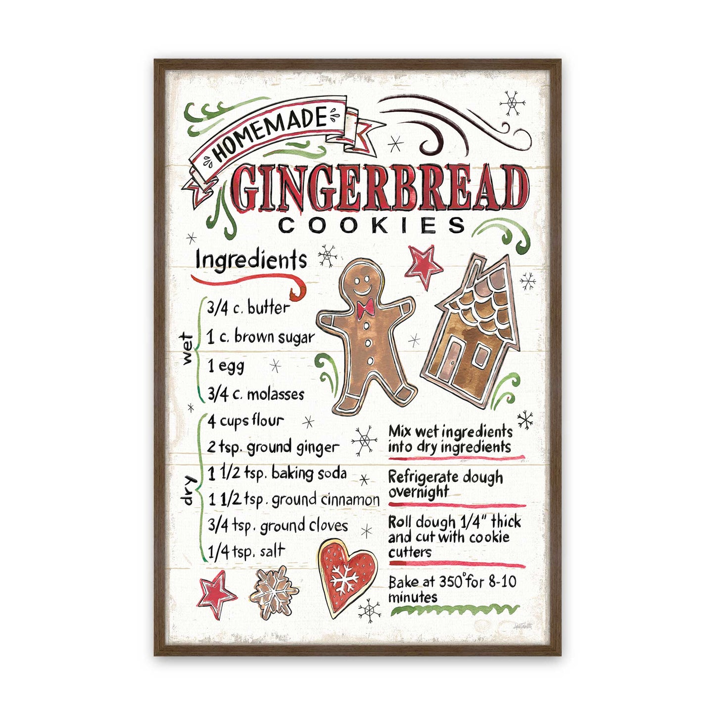 [Color:Walnut], Picture of art in a Walnut frame