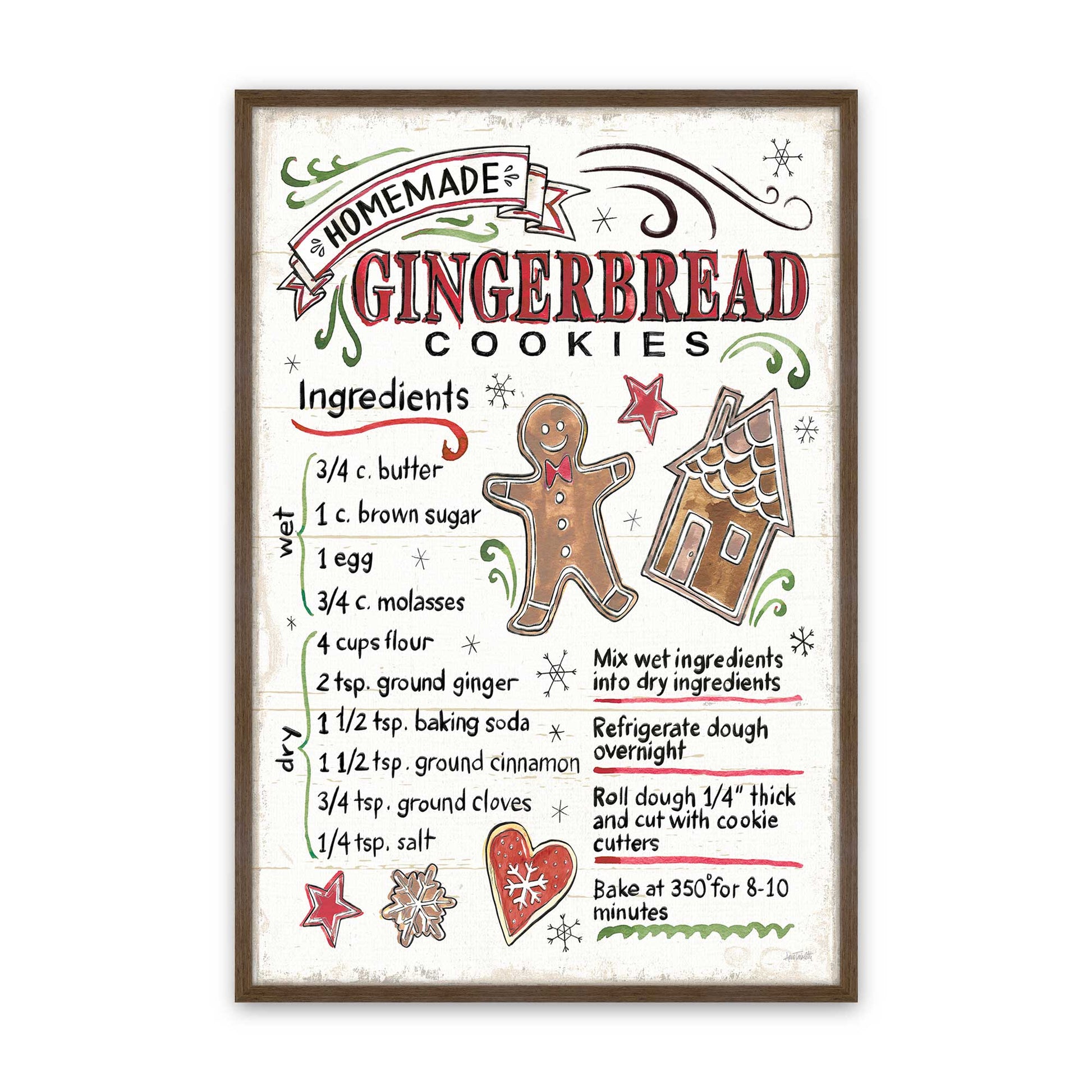 [Color:Walnut], Picture of art in a Walnut frame