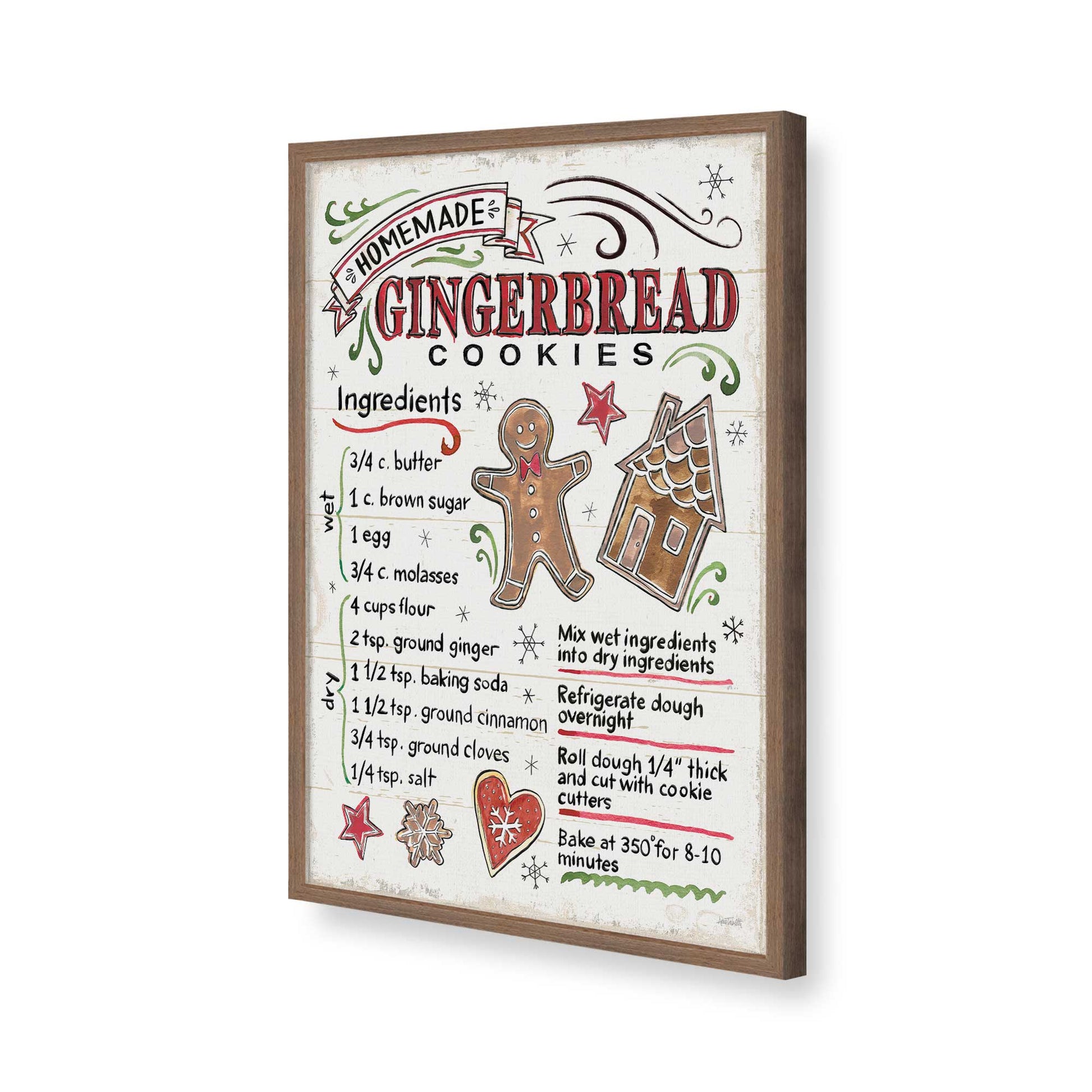 [Color:Walnut], Picture of art in a Walnut frame of the corner