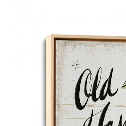 [Color:American Maple], Picture of art in a American Maple frame at an angle