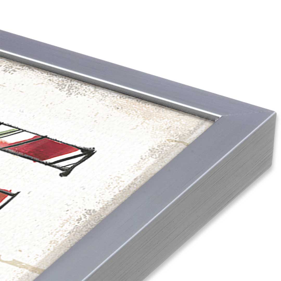 [Color:Polished Chrome], Picture of art in a Polished Chrome frame at an angle