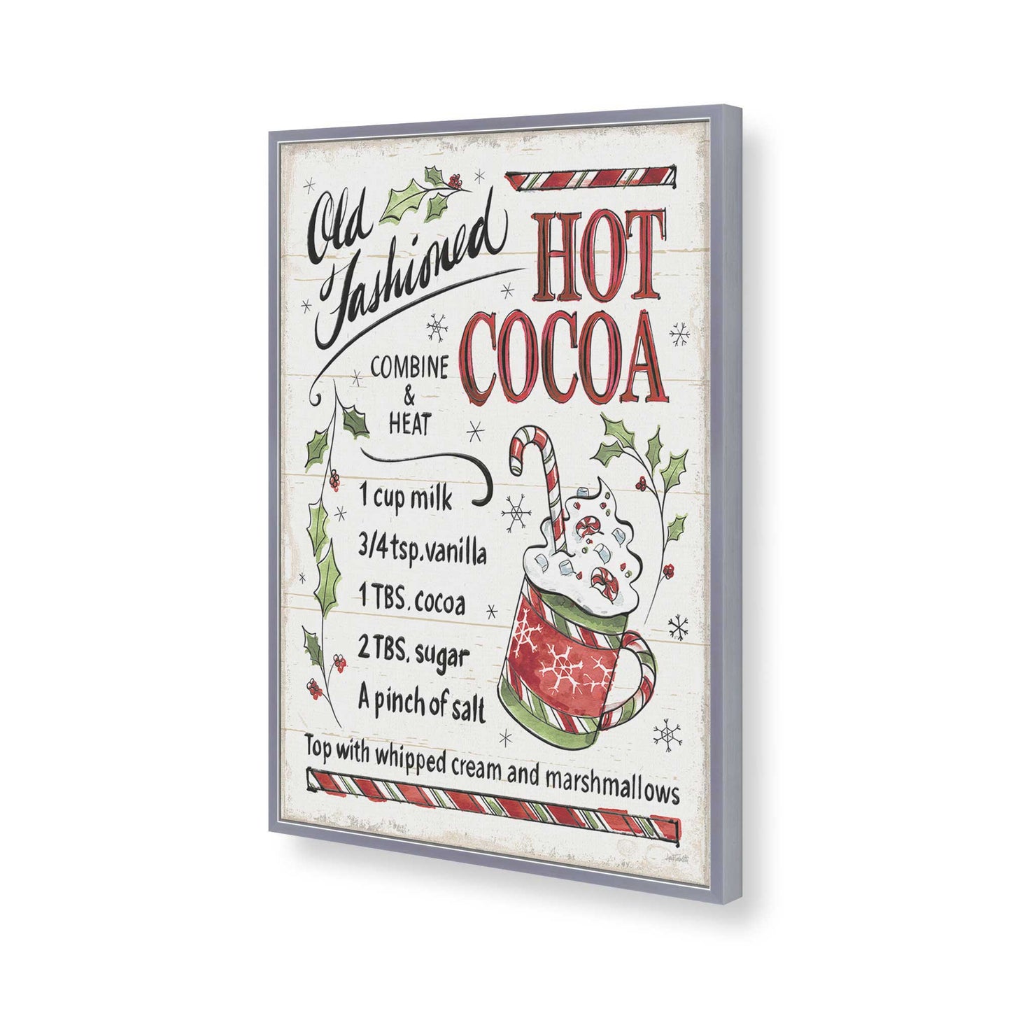 [Color:Polished Chrome], Picture of art in a Polished Chrome frame of the corner