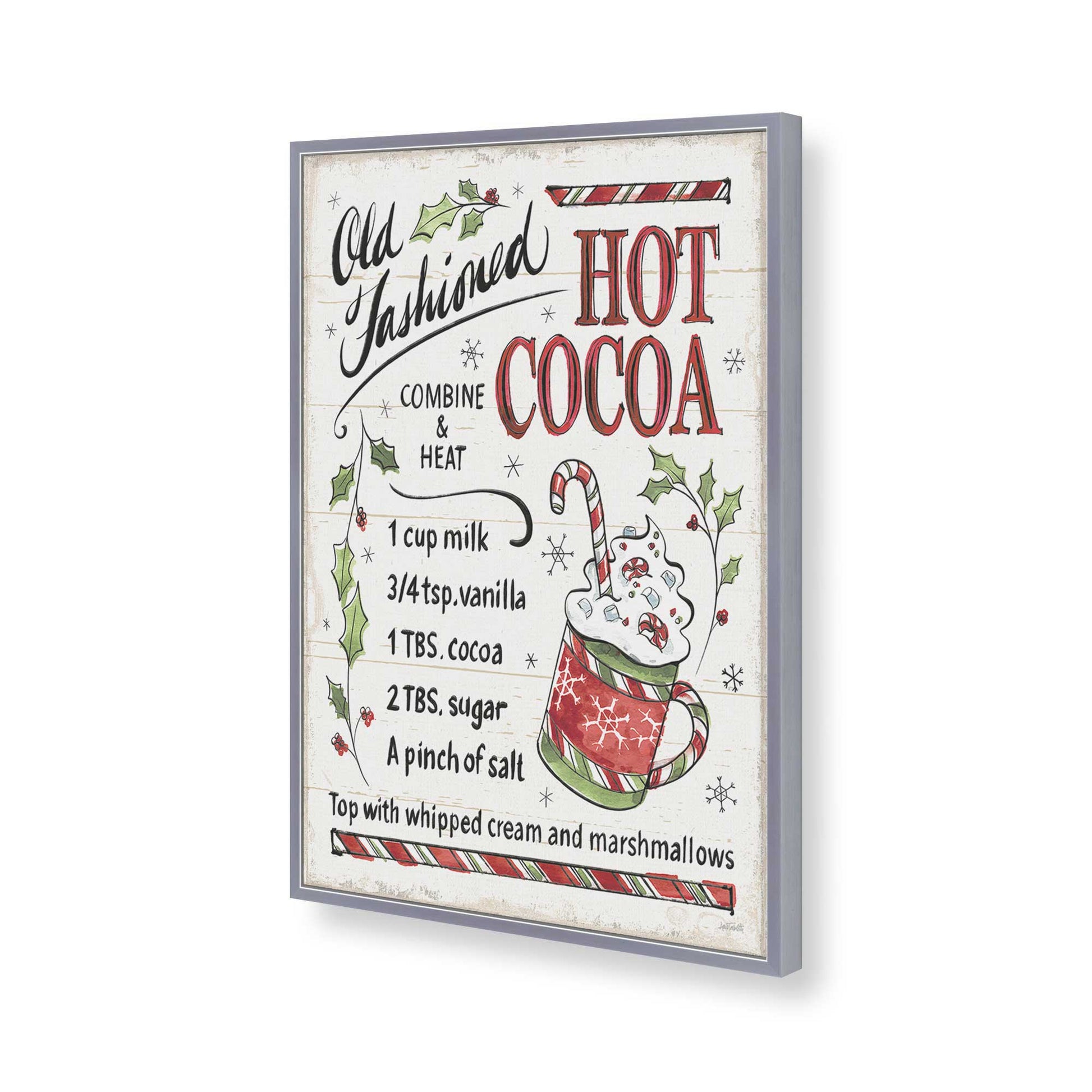 [Color:Polished Chrome], Picture of art in a Polished Chrome frame of the corner