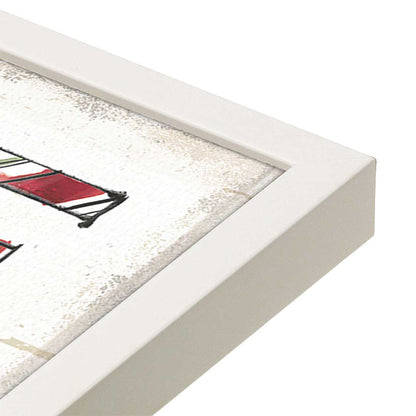 [Color:Opaque White], Picture of art in a Opaque White frame at an angle