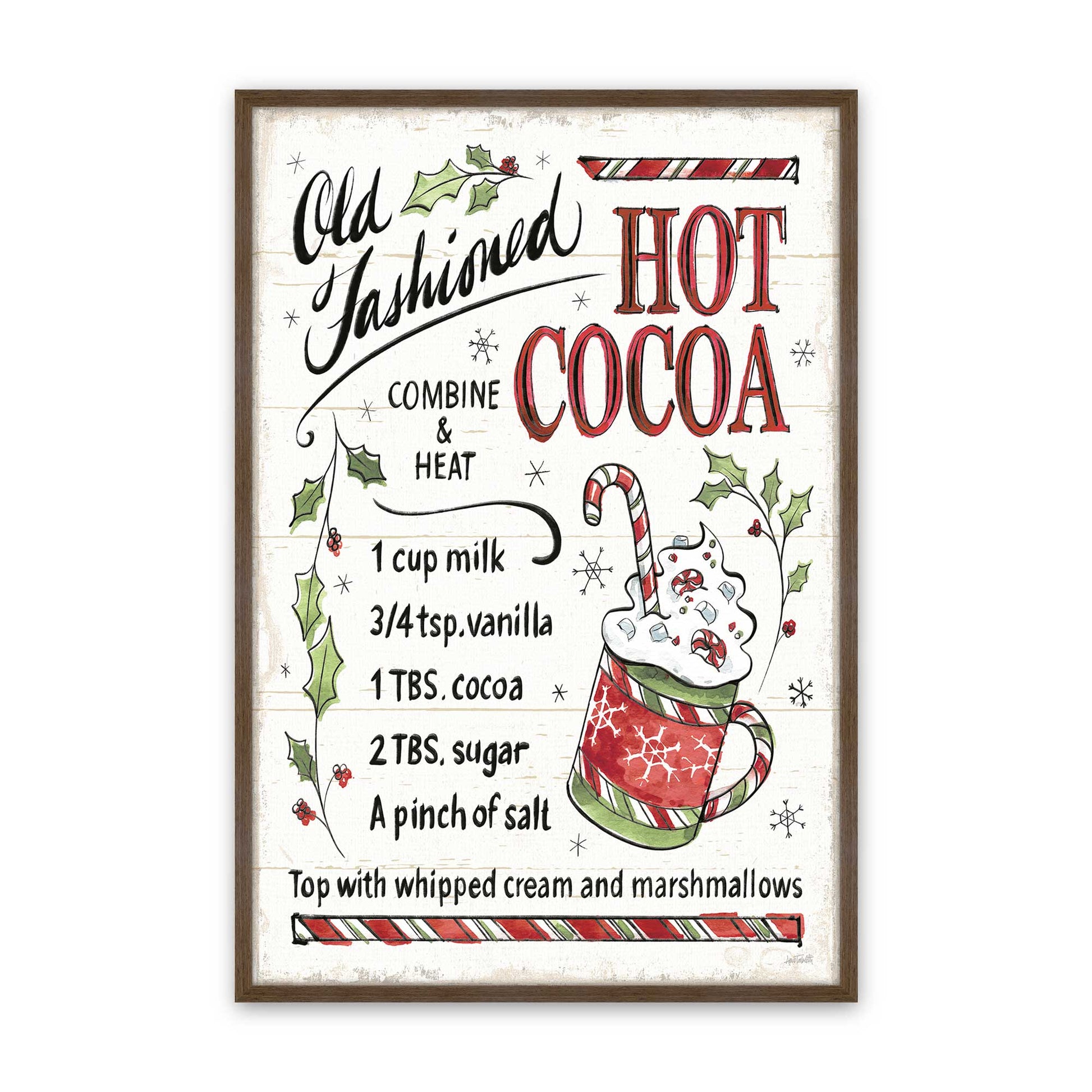 [Color:Walnut], Picture of art in a Walnut frame