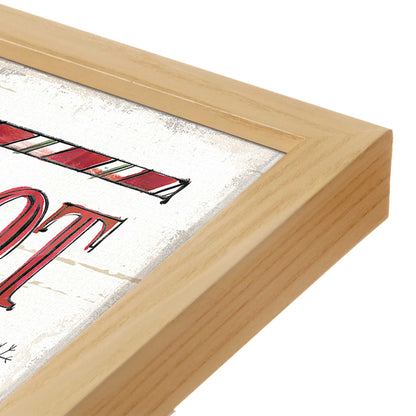 [Color:American Maple], Picture of art in a American Maple frame at an angle