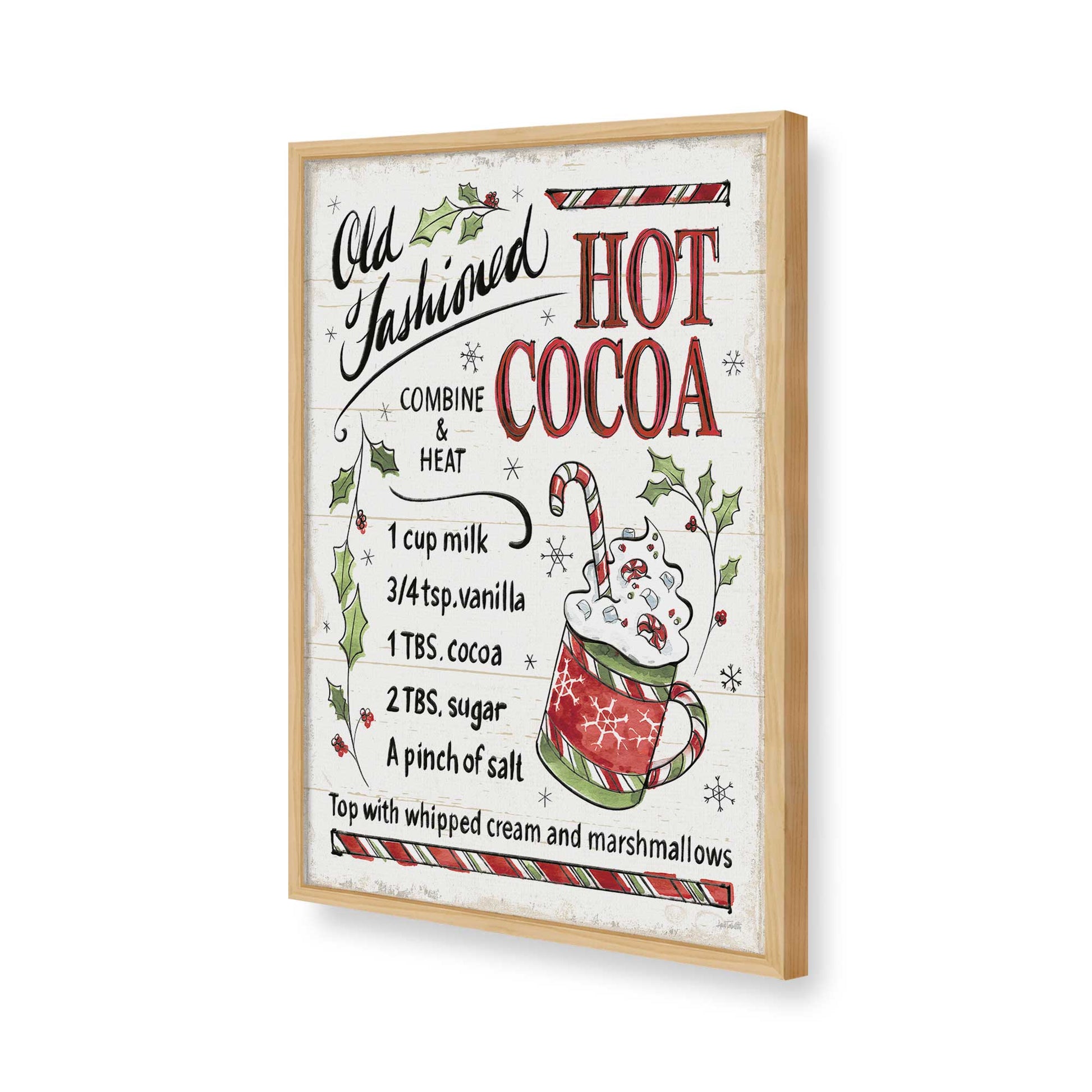 [Color:American Maple], Picture of art in a American Maple frame of the corner