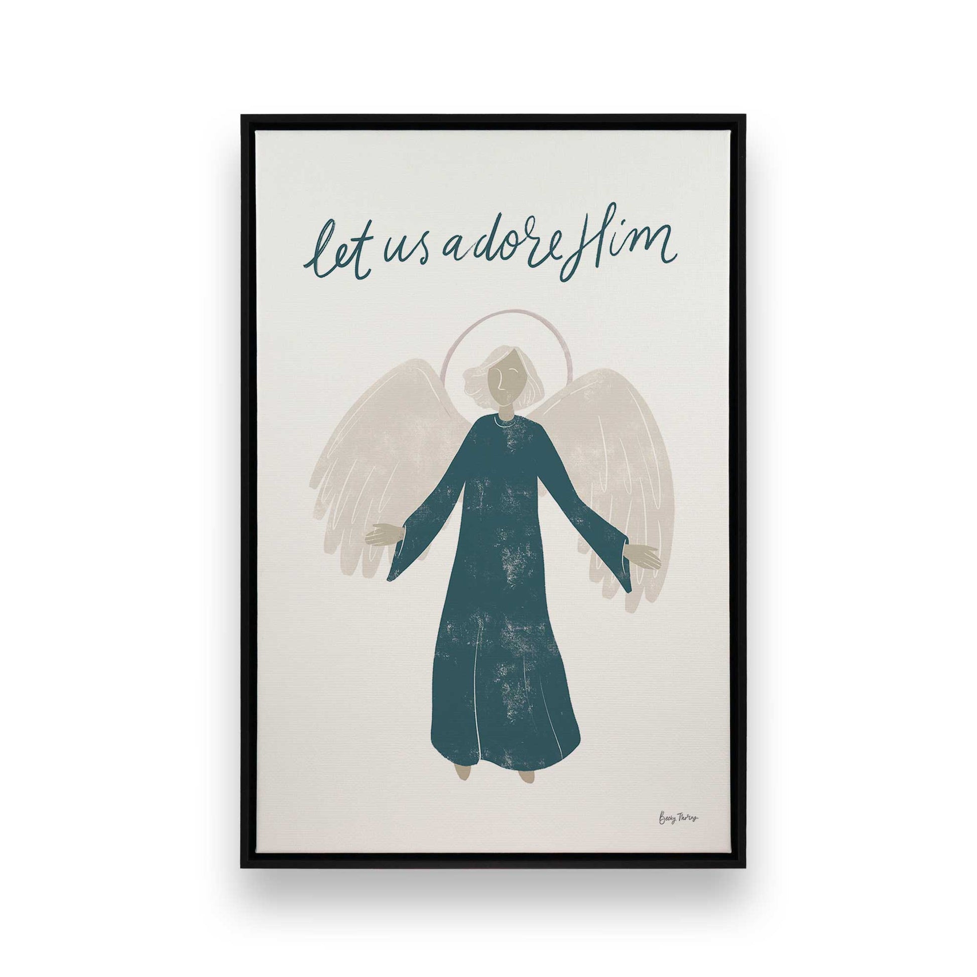 [Color:Satin Black], Picture of art in a Satin Black frame