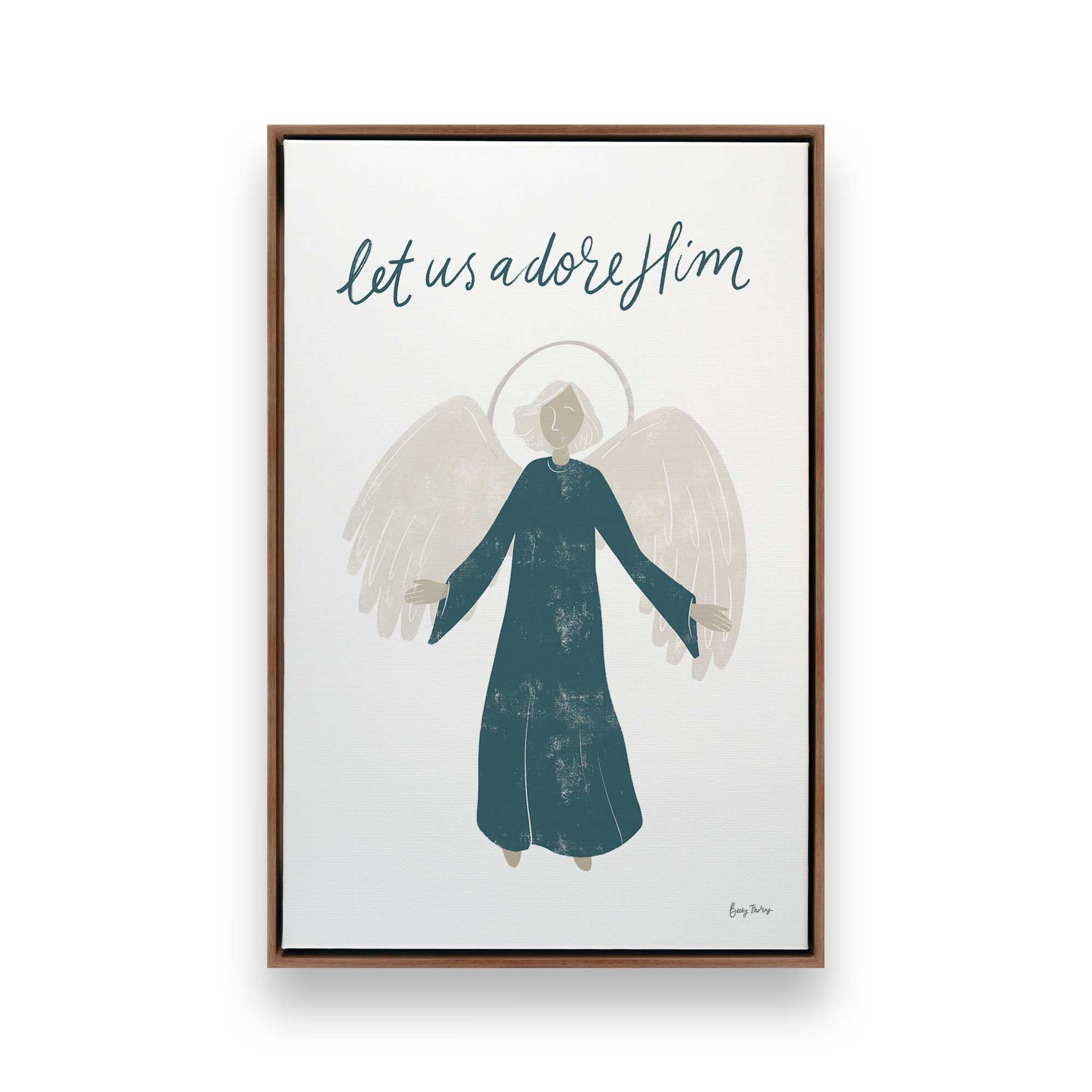 [Color:Walnut], Picture of art in a Walnut frame