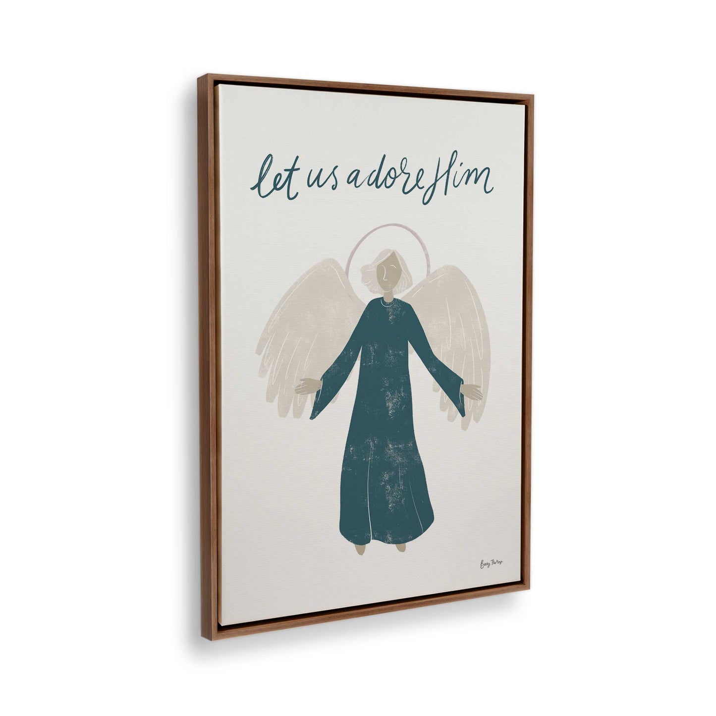 [Color:Walnut], Picture of the corner of the art